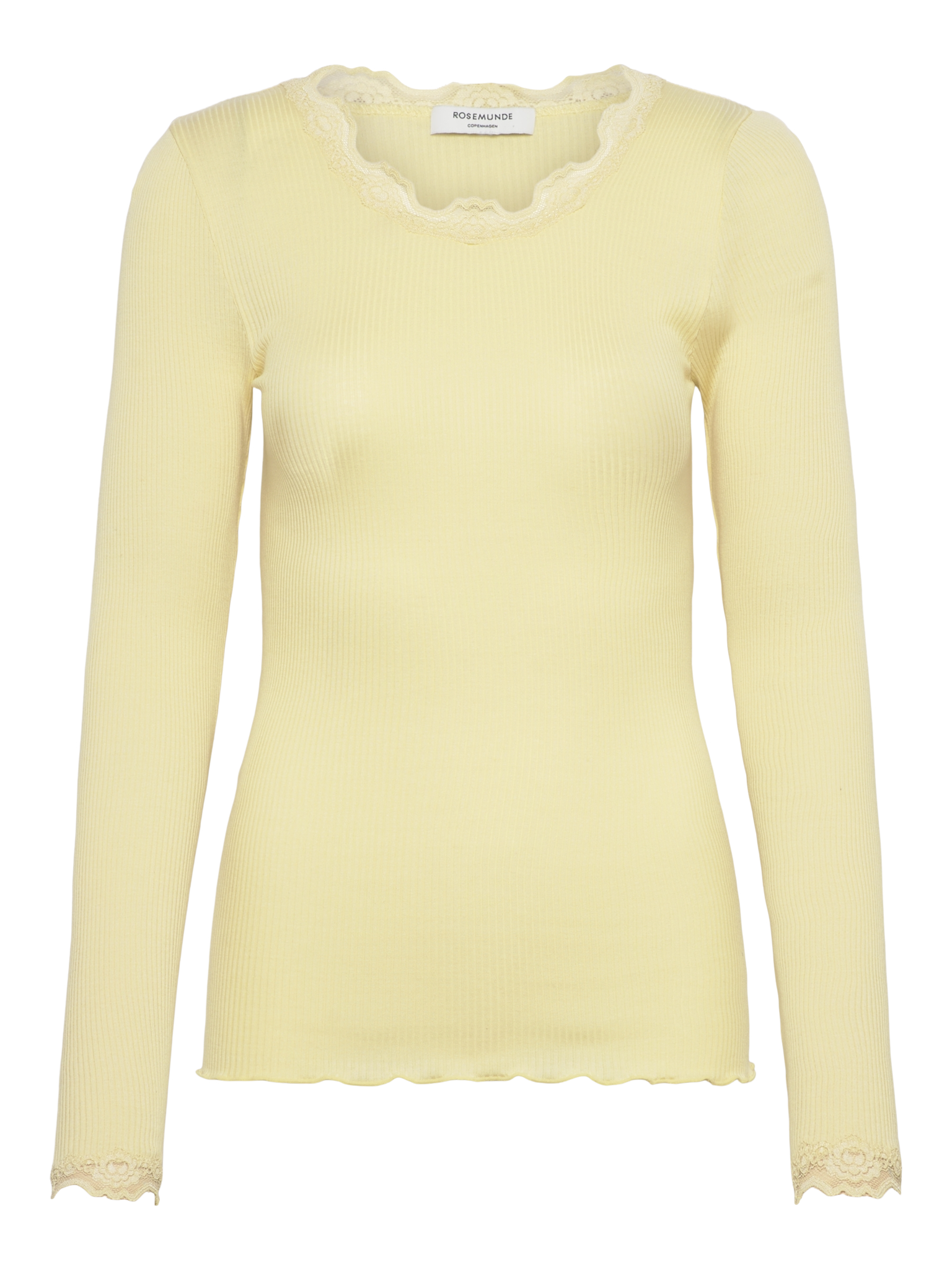 RWBabette Silk LS Lace T-shirt T-SHIRT LS Rosemunde Woman XS flan