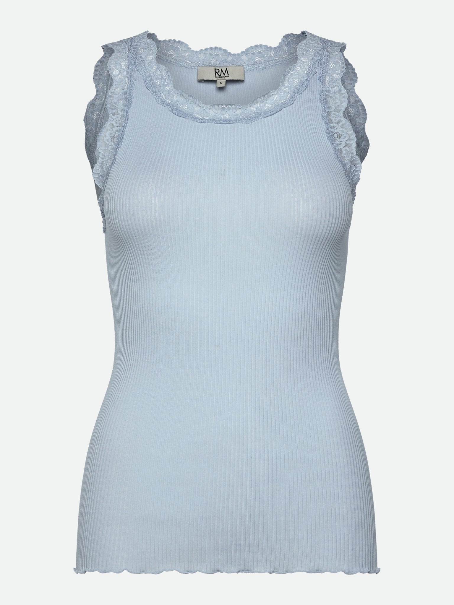RMWBalta Modal Lace SL O-Neck Top TOP Rosemunde Woman XS Kentucky Blue
