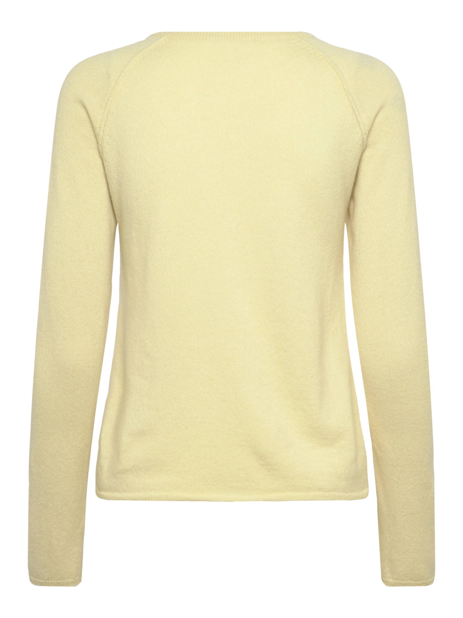 RWLaica kasjmier vest met lange mouwen, ronde hals en raglanmouwen