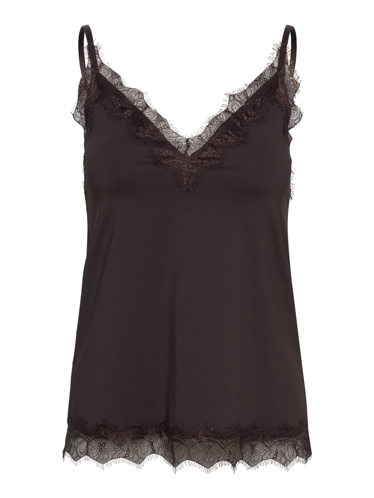 RWBridget Sleeveless Lace Strap Top TOP Rosemunde Woman XS mole