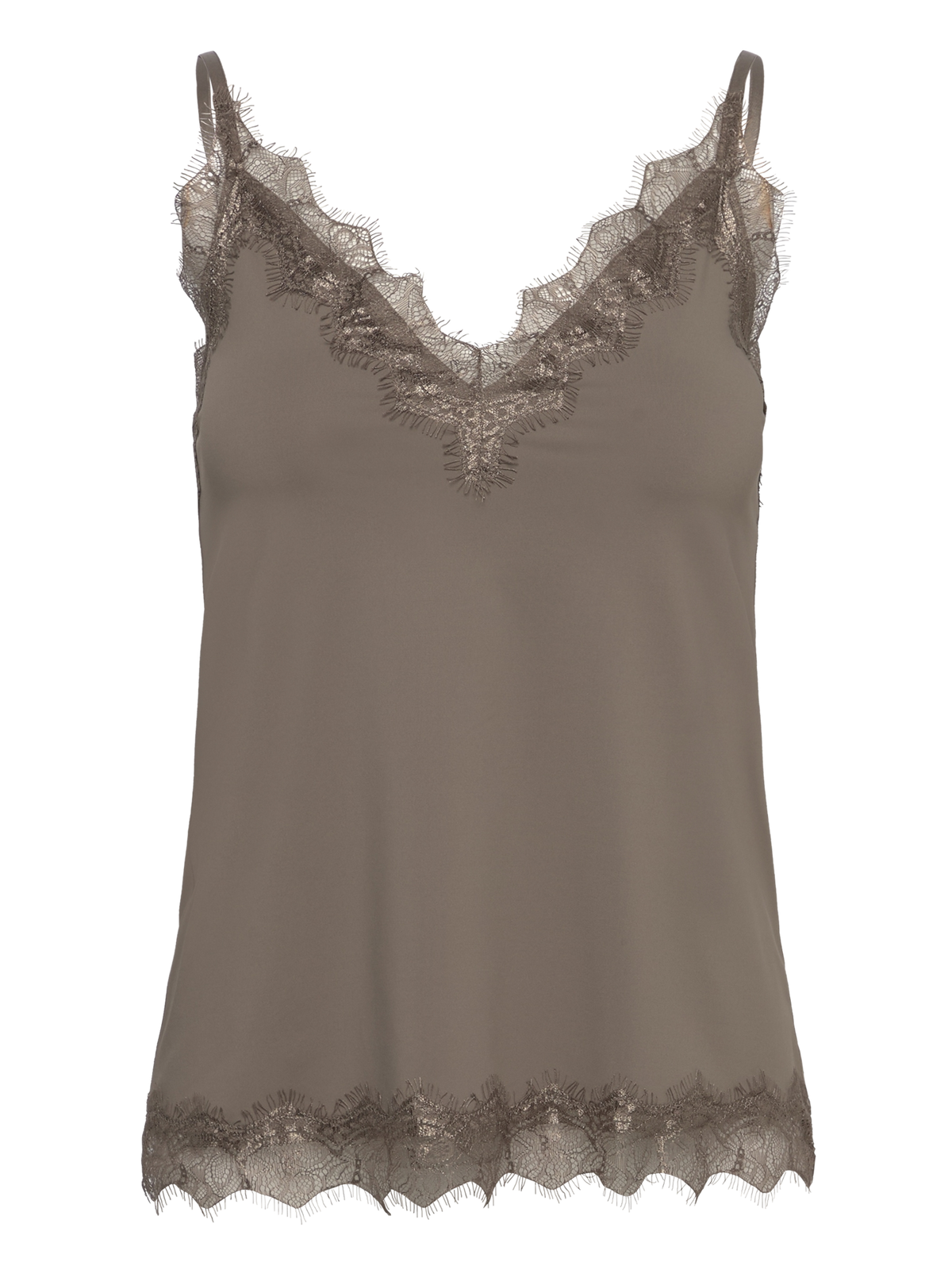 RWBridget Sleeveless Lace Strap Top TOP Rosemunde Woman XS walnut