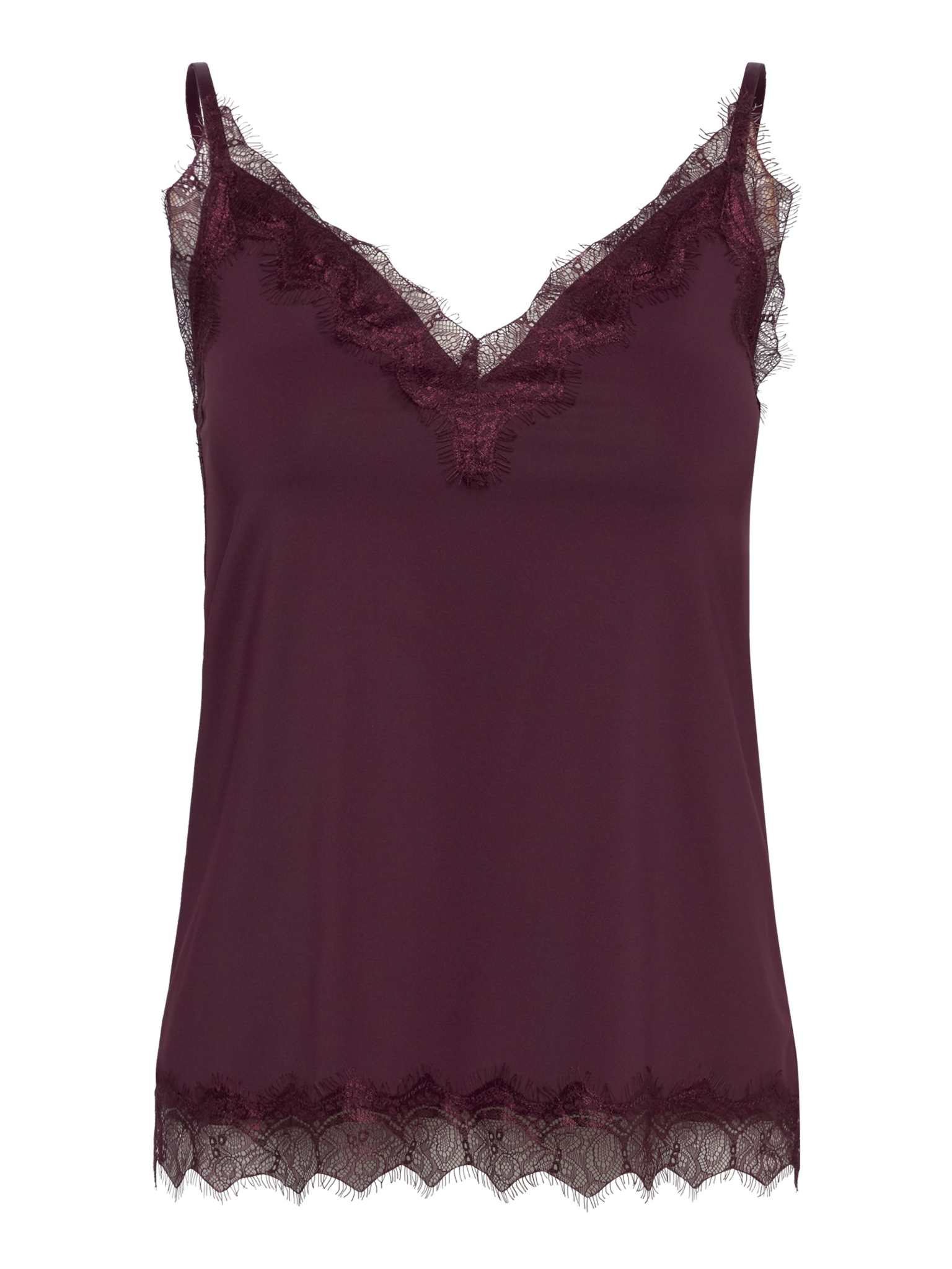 RWBridget Sleeveless Lace Strap Top TOP Rosemunde Woman XS Windsor wine