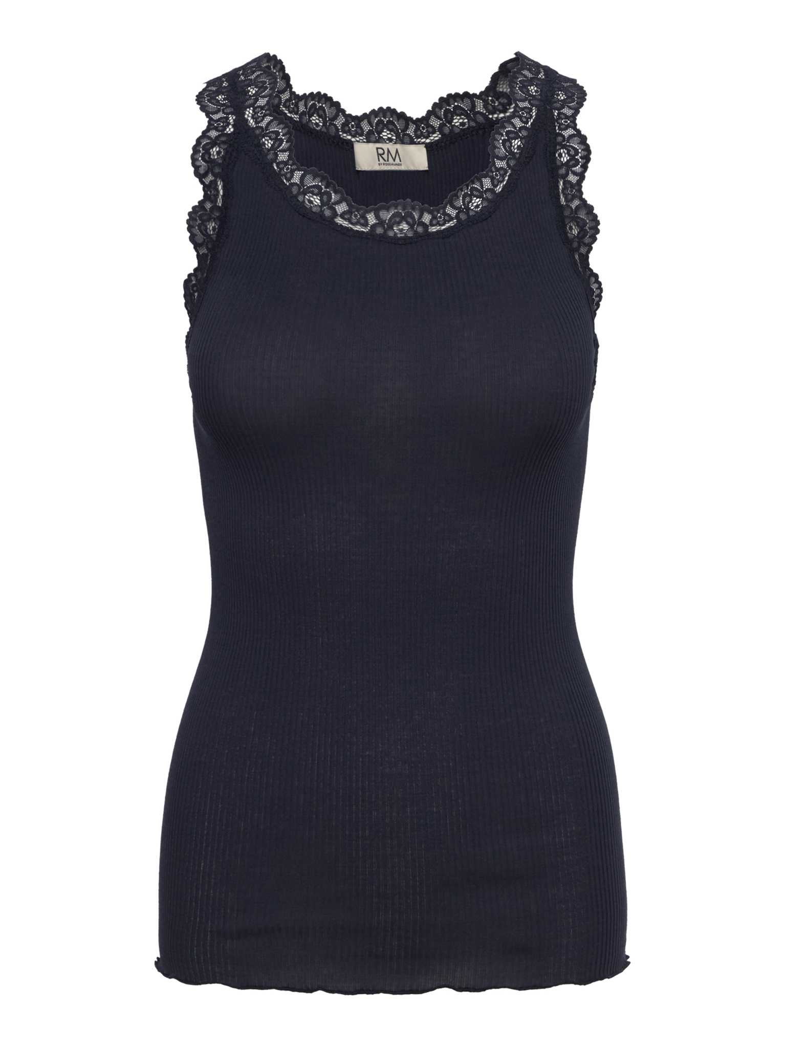 RMWBalta Modal Lace SL O-Neck Top TOP Rosemunde Woman XS navy
