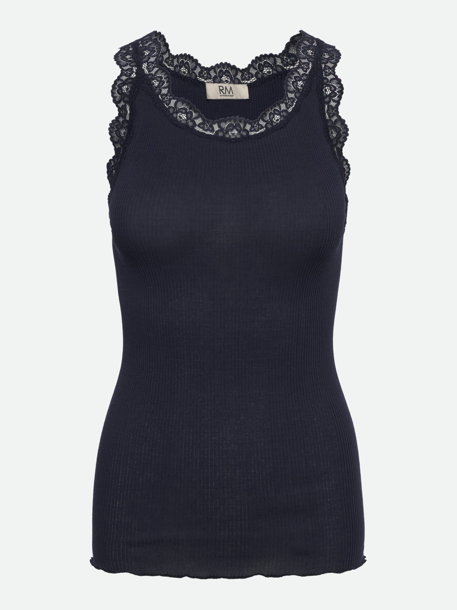 RMWBalta Modal Lace SL O-Neck Top TOP Rosemunde Woman XS navy