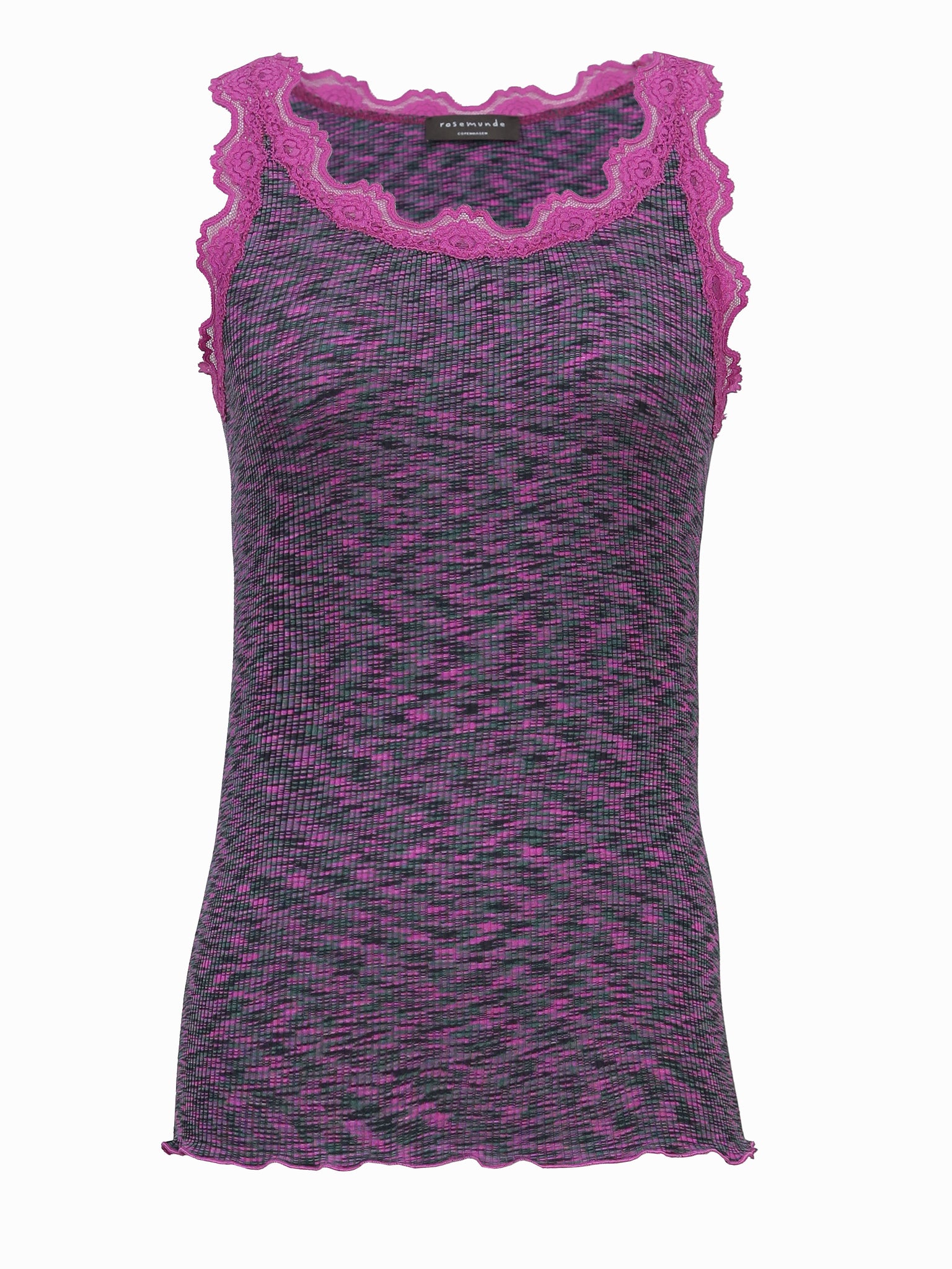 RKBeatha Silk top w/ lace Top Rosemunde Woman 4 deep sea space dye