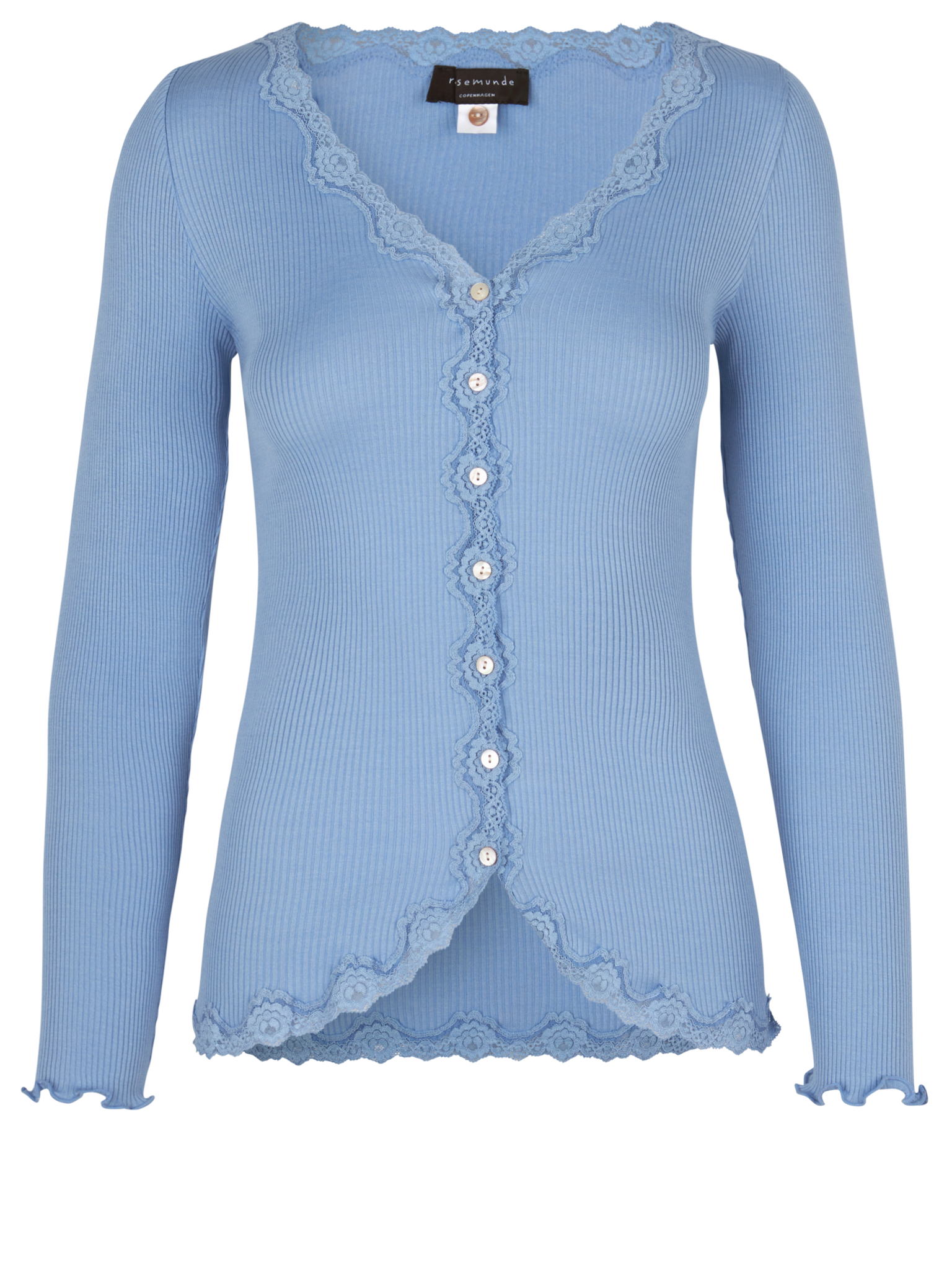 RWBabette Silk LS V-neck Lace Cardigan