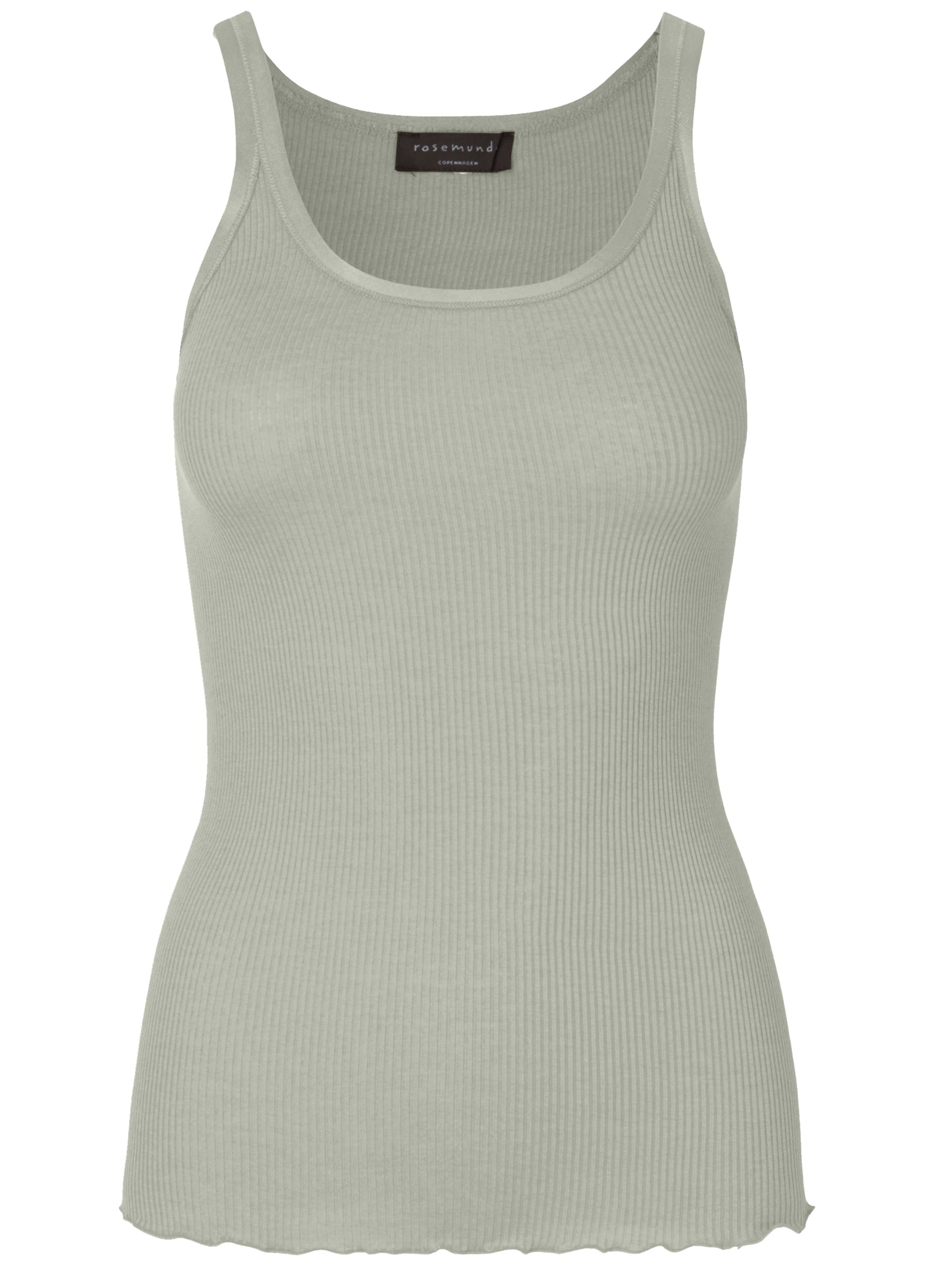 RWBelle zijden top met U-hals en elastische bandjes