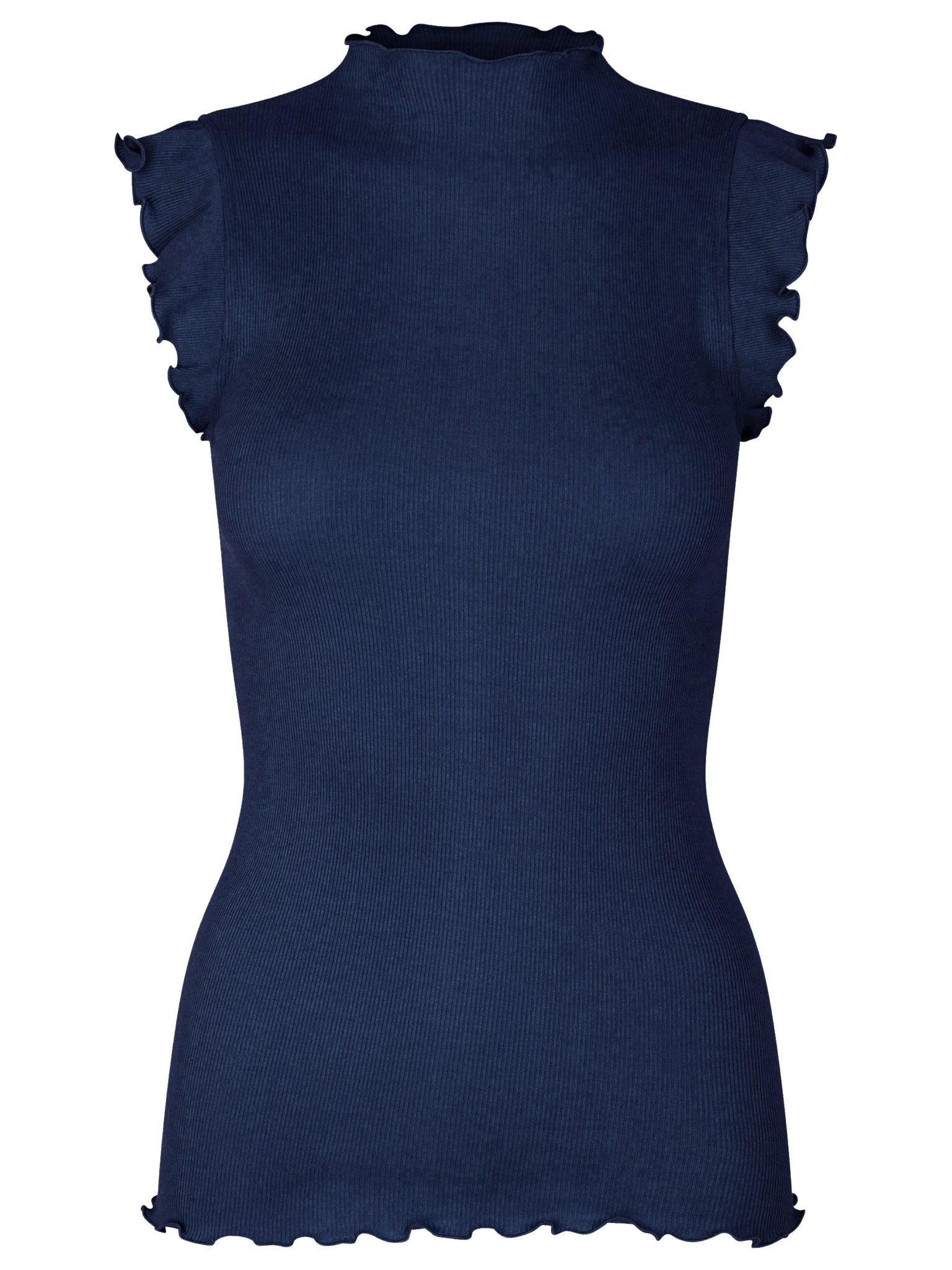 RWBernadine Organic Ruffles Top TOP Rosemunde Woman XS navy
