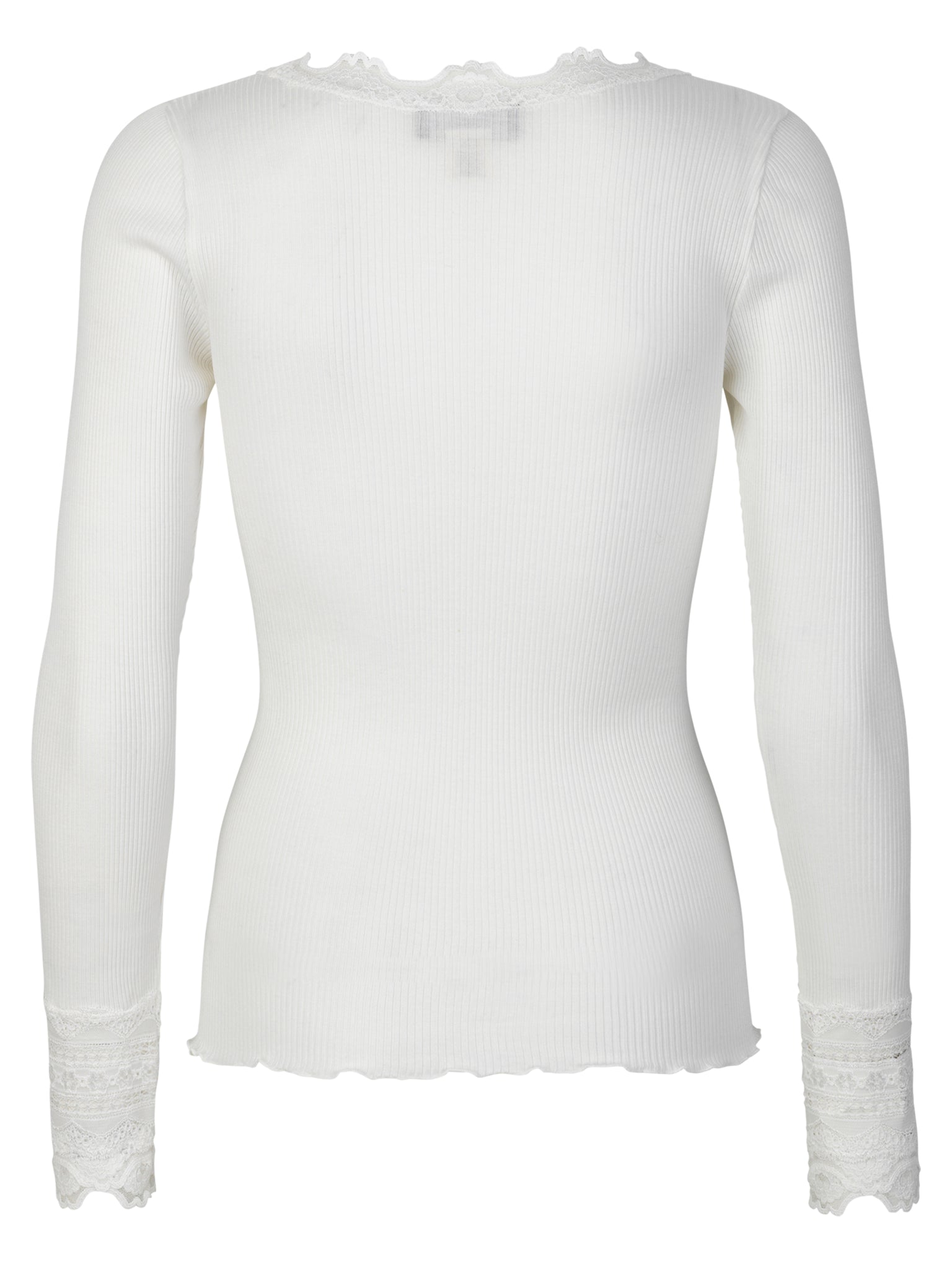RWBenita Silk LS O-neck Lace T-shirt