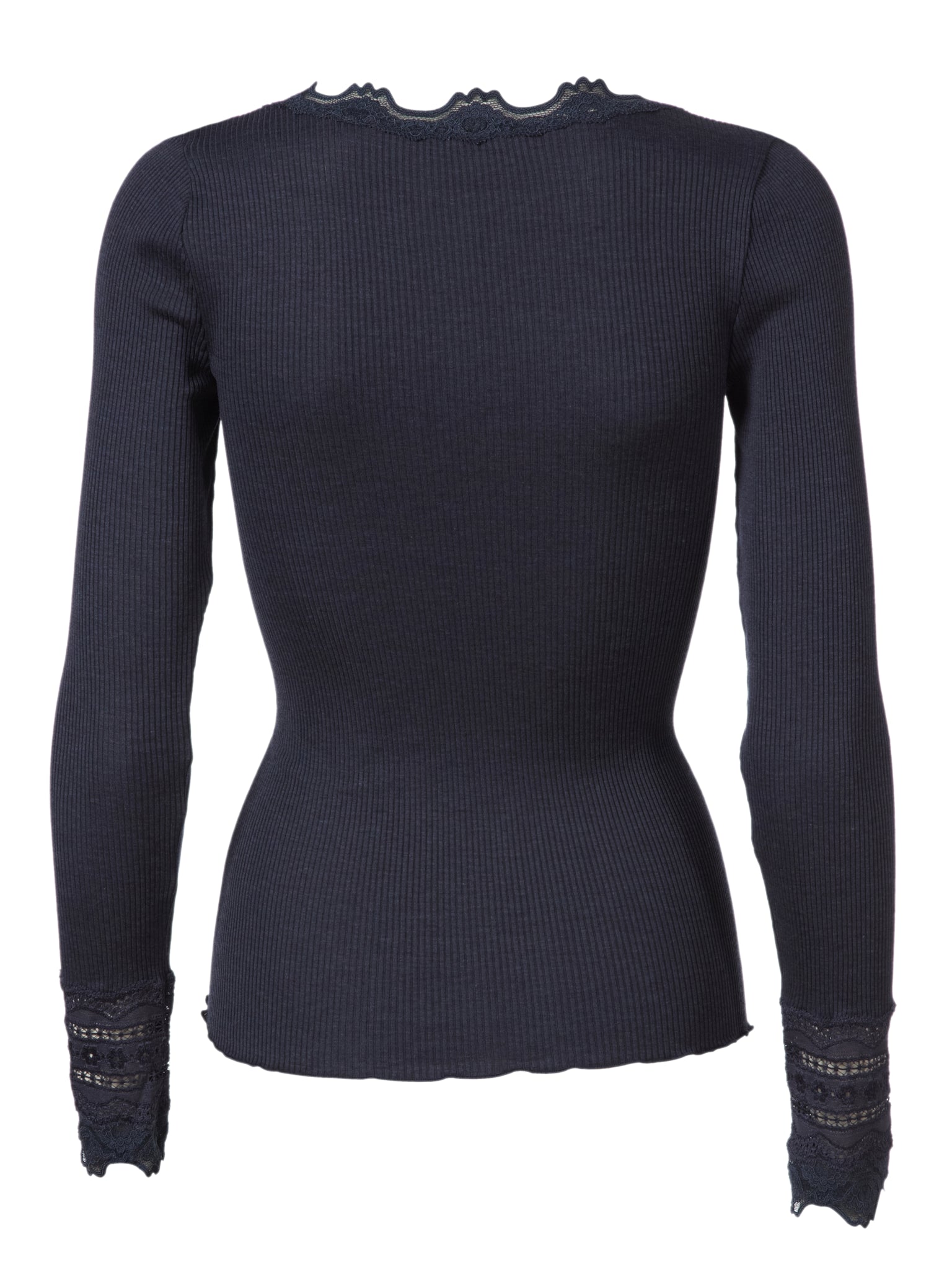 RWBenita Silk LS O-neck Lace T-shirt T-SHIRT LS Rosemunde Woman