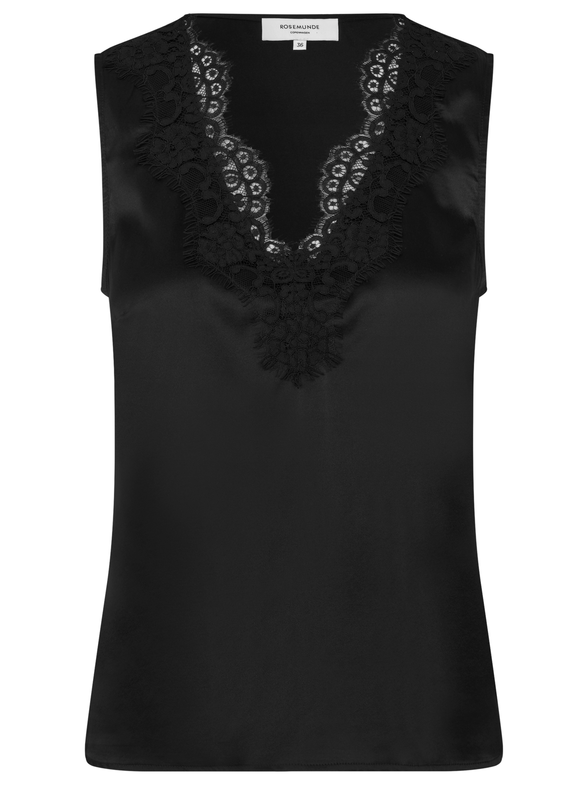 RWJade Silk Lace Top TOP Rosemunde Woman 36 black