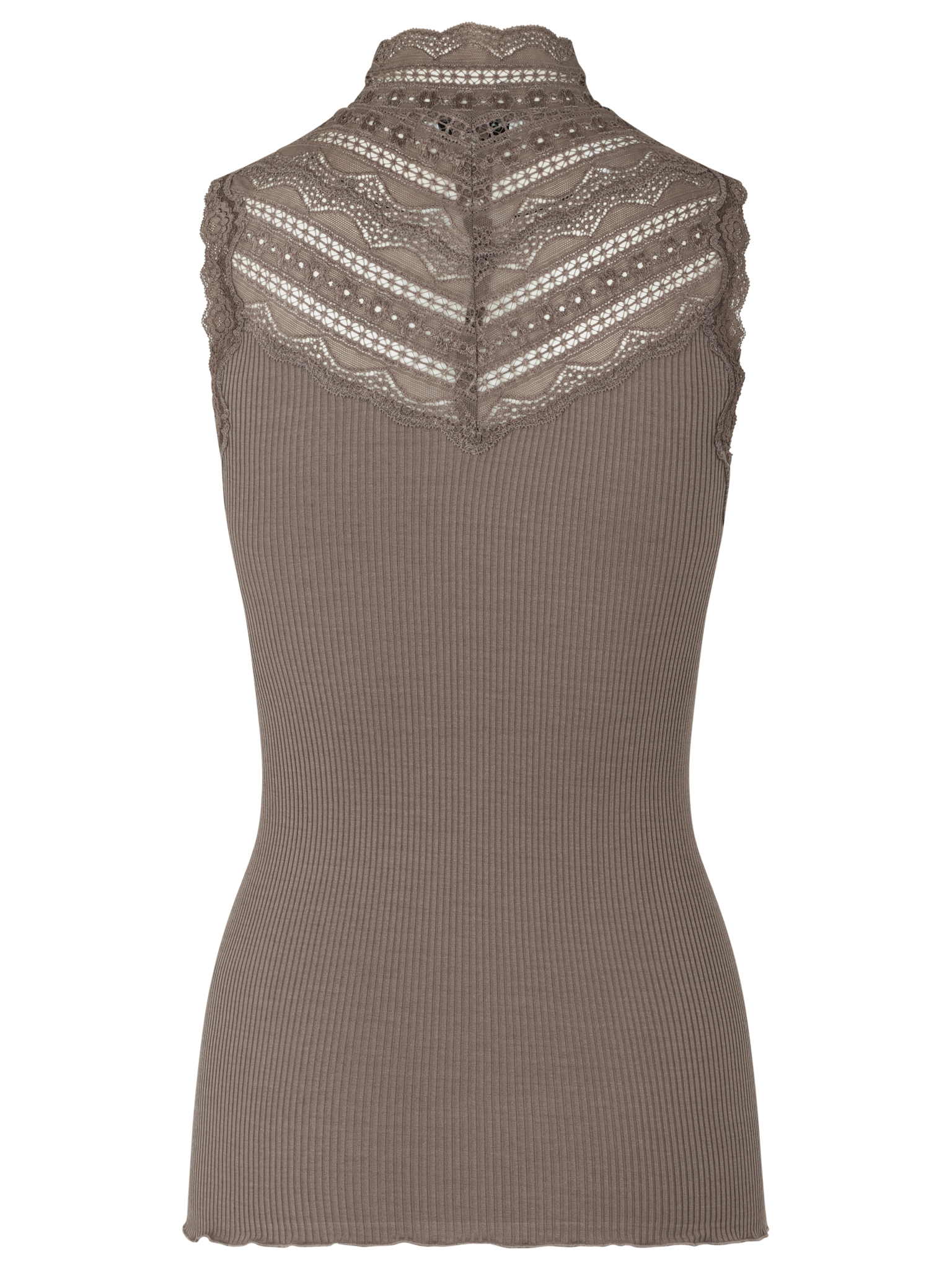 RWBenita Silk SL Turtleneck Lace Top TOP Rosemunde Woman