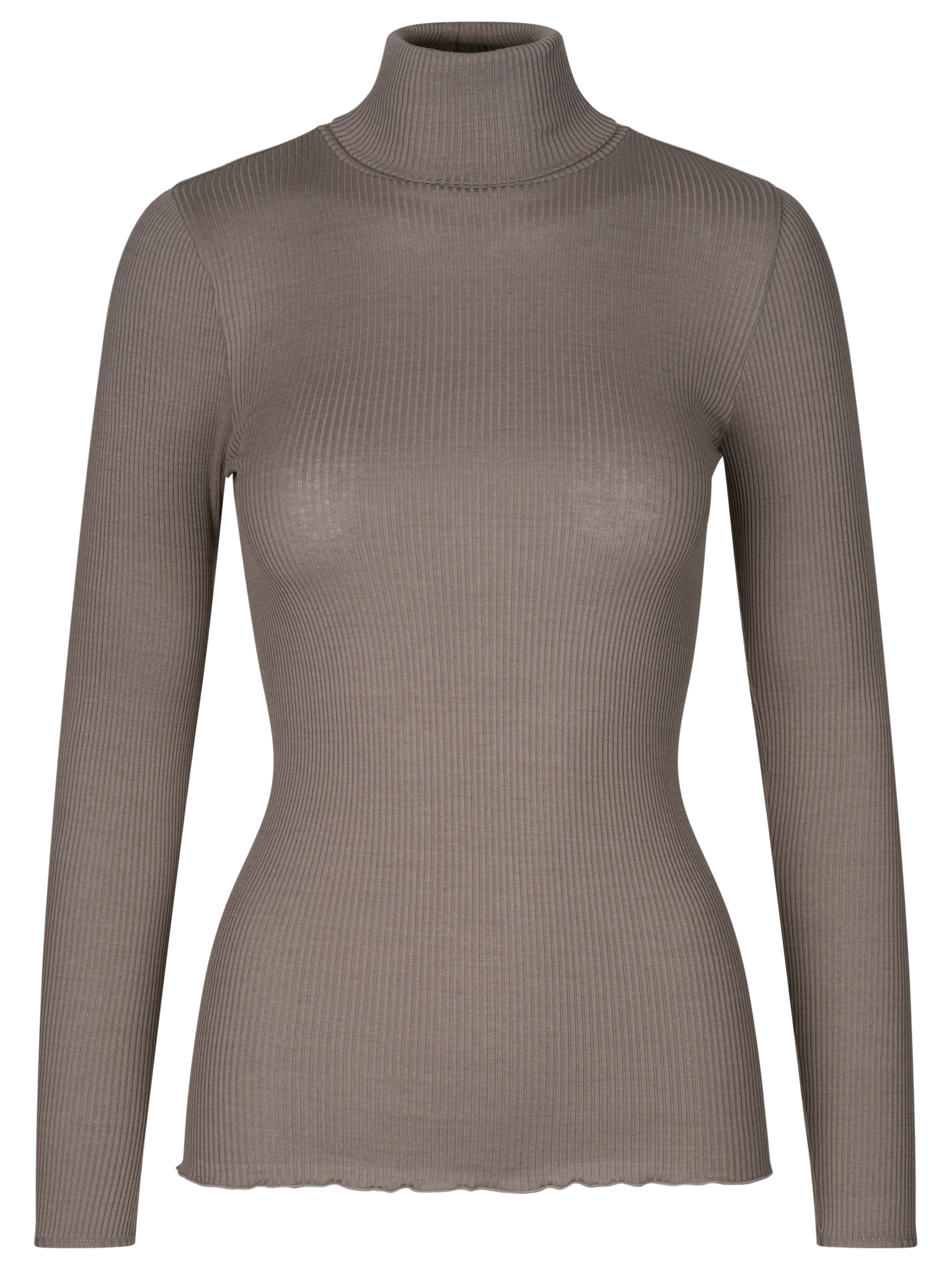 Silk t-shirt w/ roller neck T-shirt Rosemunde Woman XS falcon