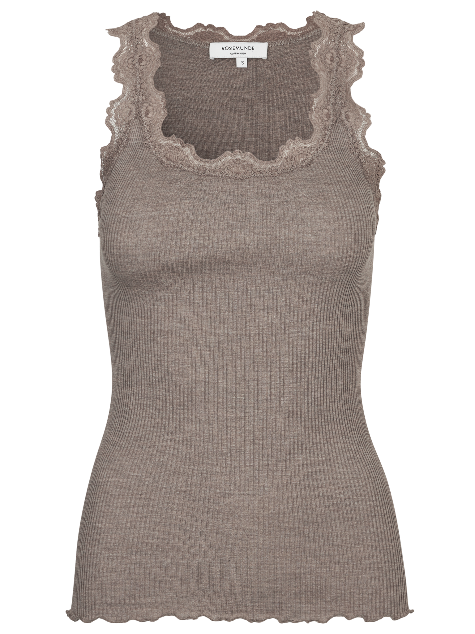 RWBabette Silk SL U-neck Long Lace Top