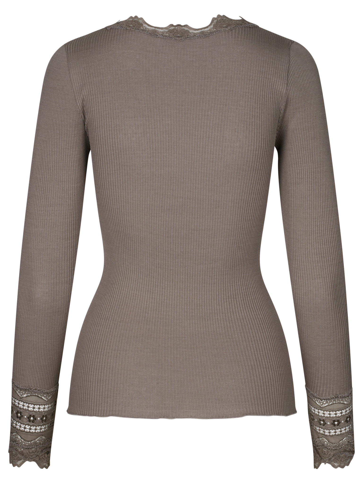 RWBenita Silk LS O-neck Lace T-shirt T-SHIRT LS Rosemunde Woman