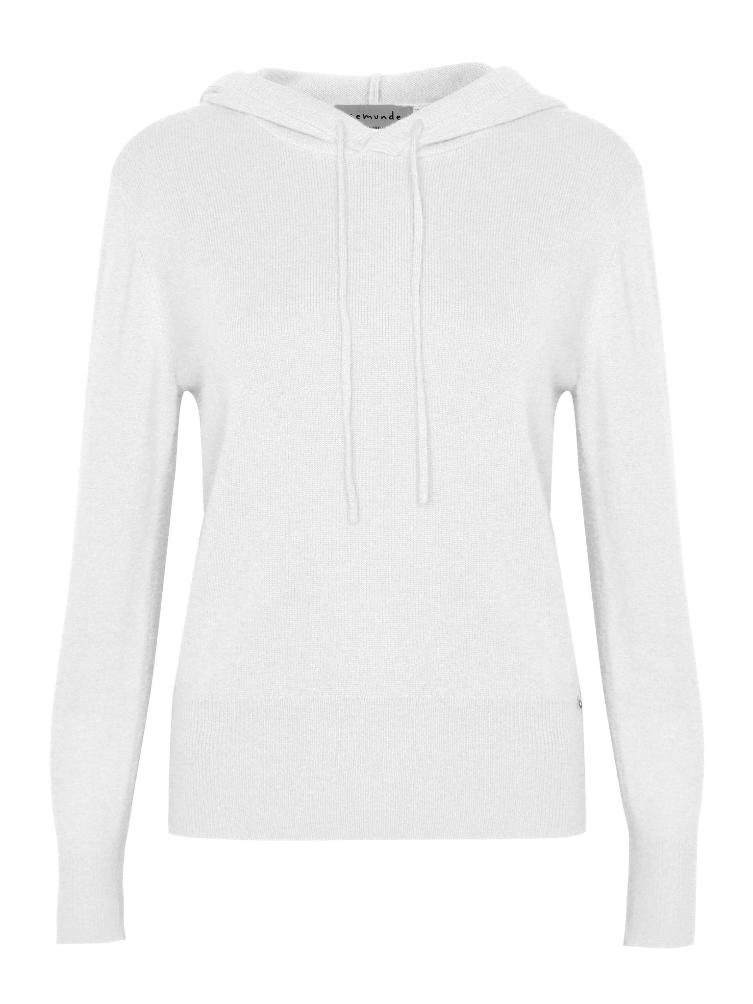 Wool & cashmere pullover w/ hoodie
