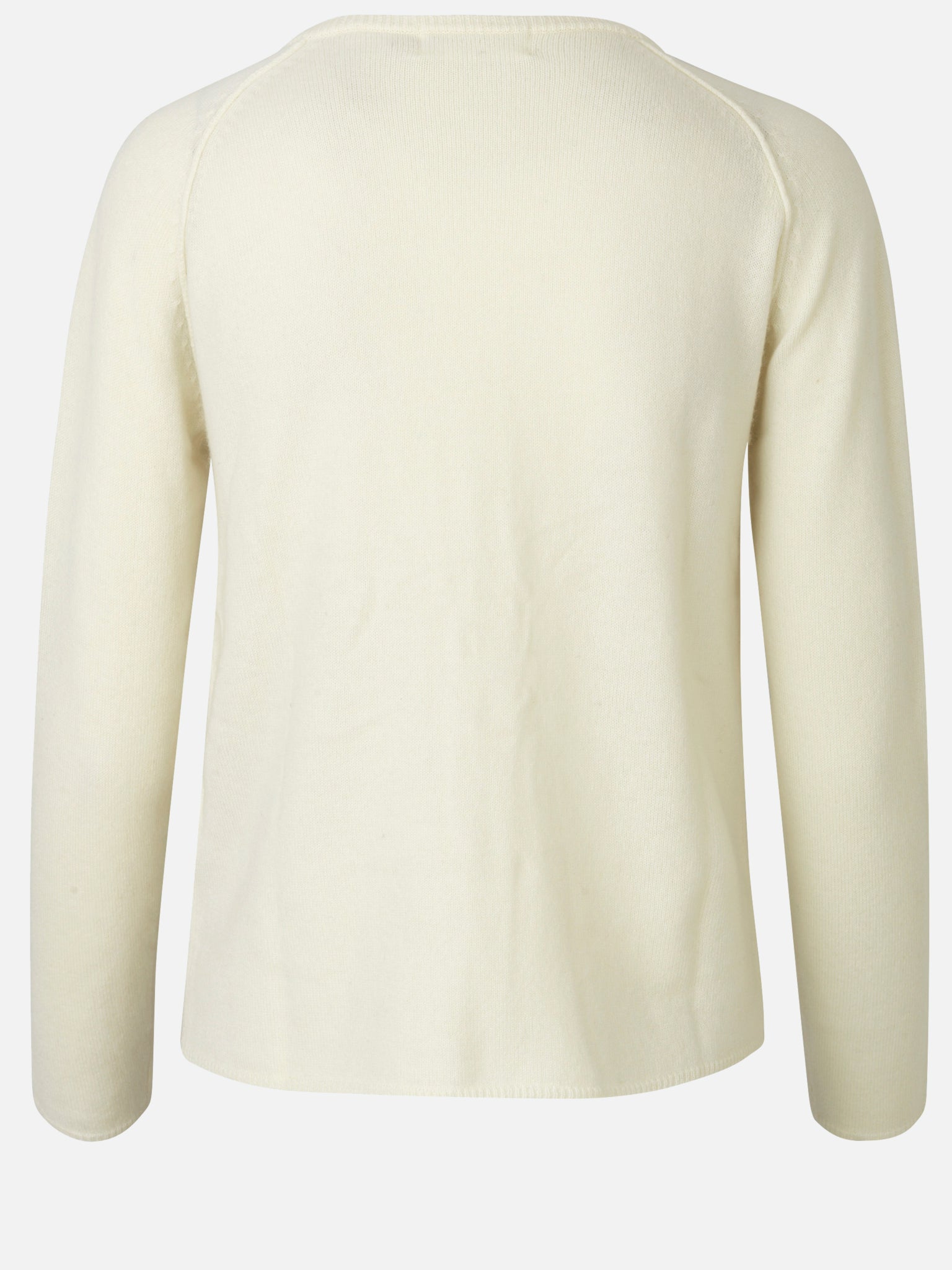 RWLaica kasjmier vest met lange mouwen, ronde hals en raglanmouwen