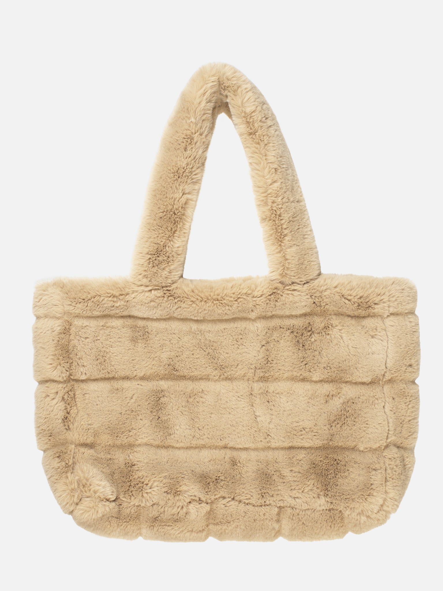 Faux fur shopper