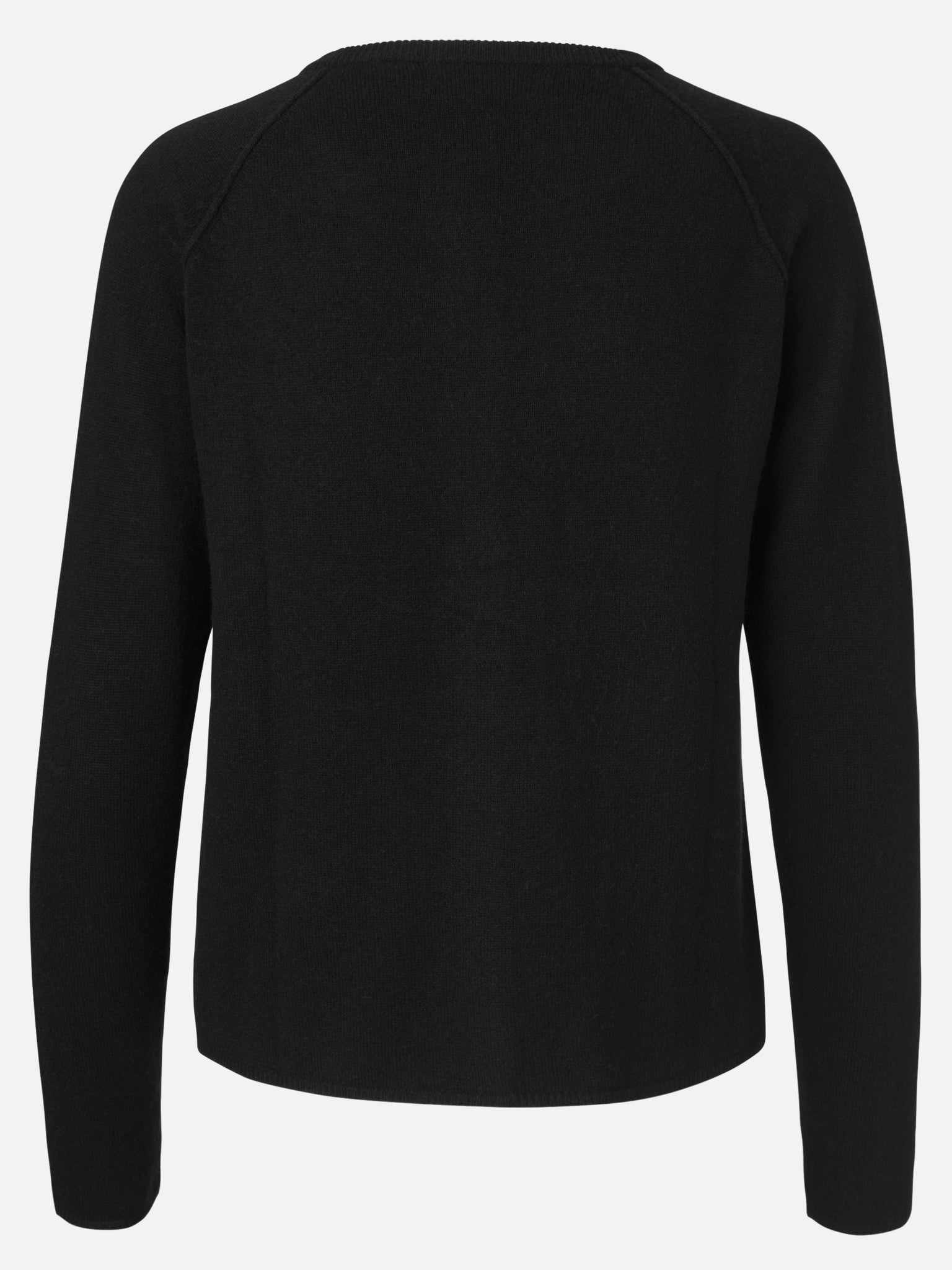 RWLaica kasjmier vest met lange mouwen, ronde hals en raglanmouwen