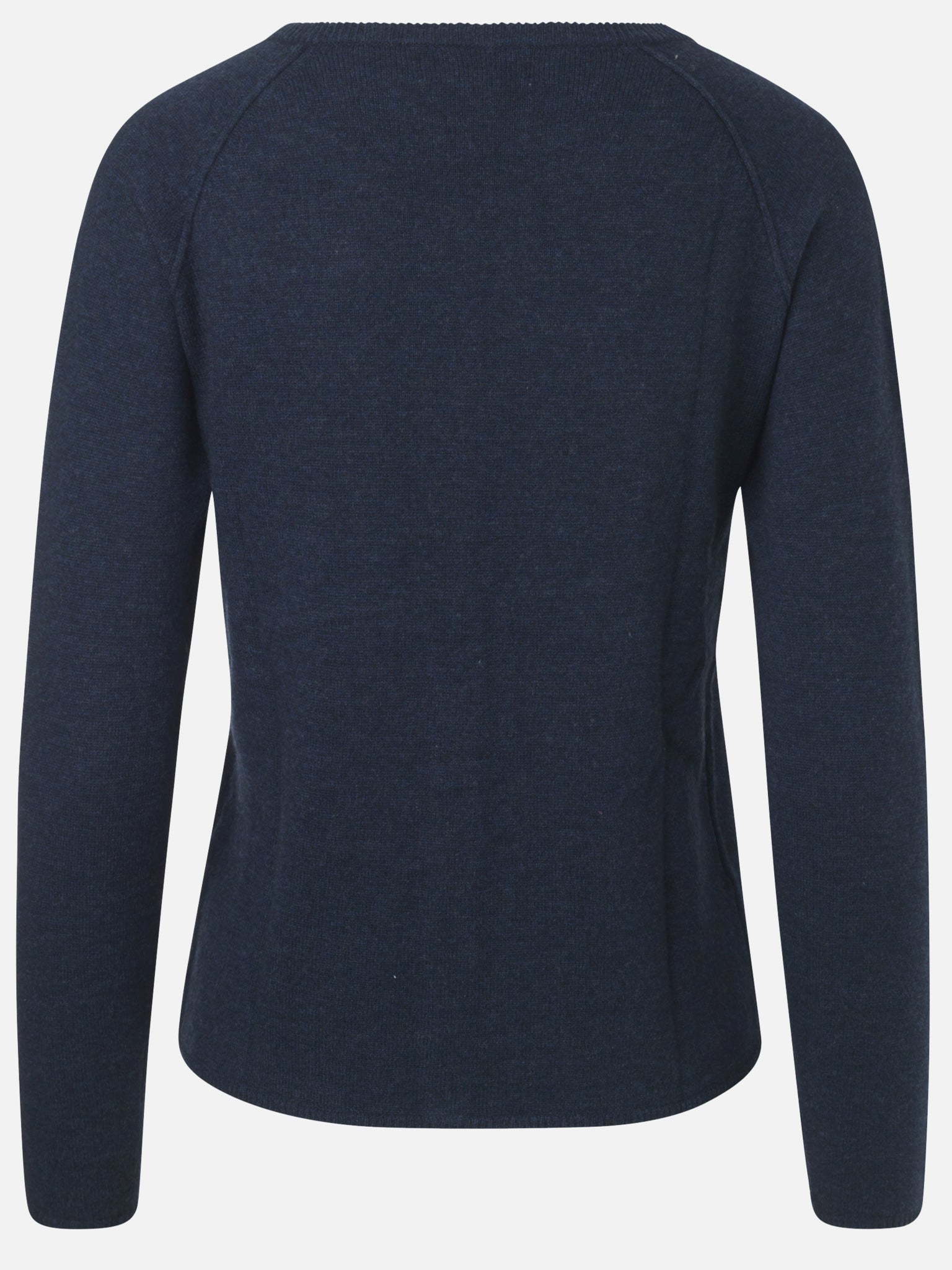 RWLaica kasjmier vest met lange mouwen, ronde hals en raglanmouwen