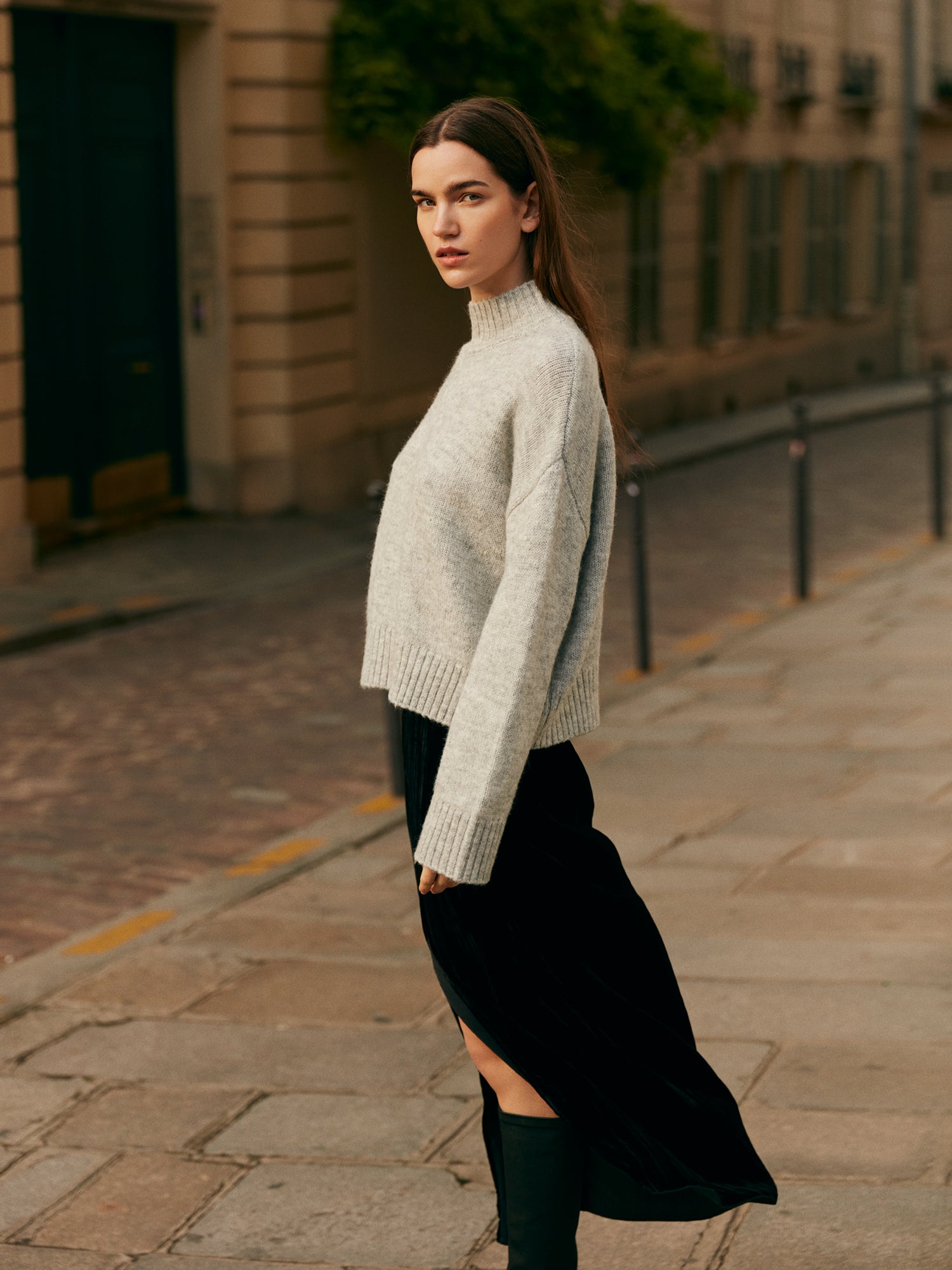 Chunky knit pullover