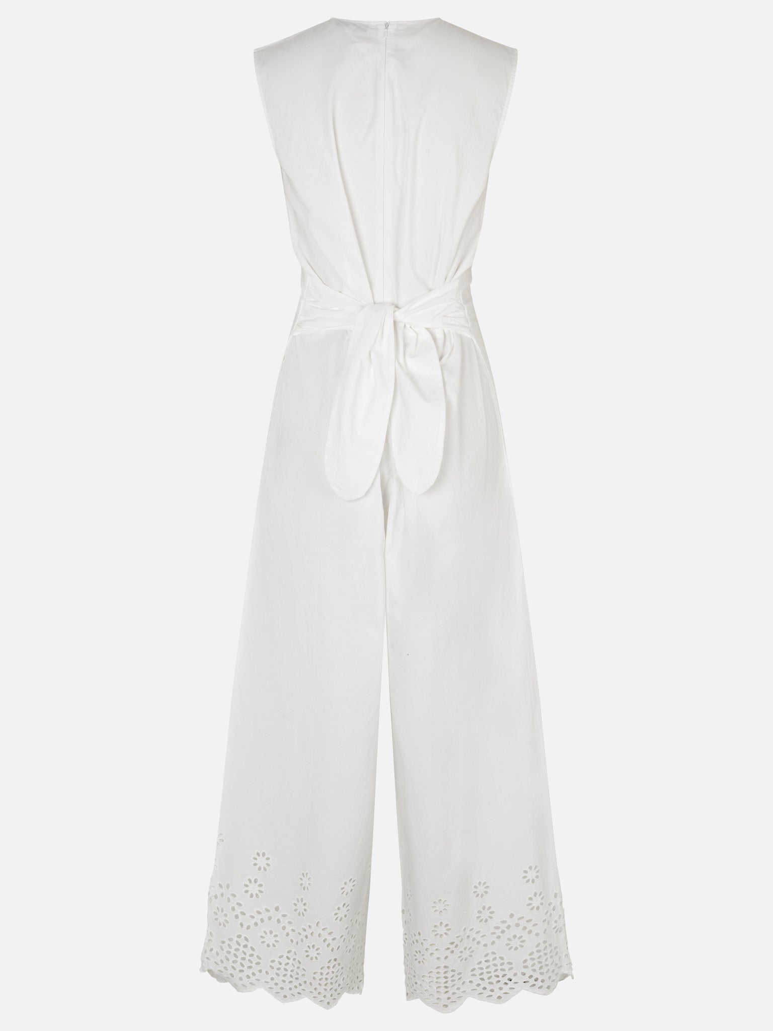 Broderie anglaise cotton jumpsuit