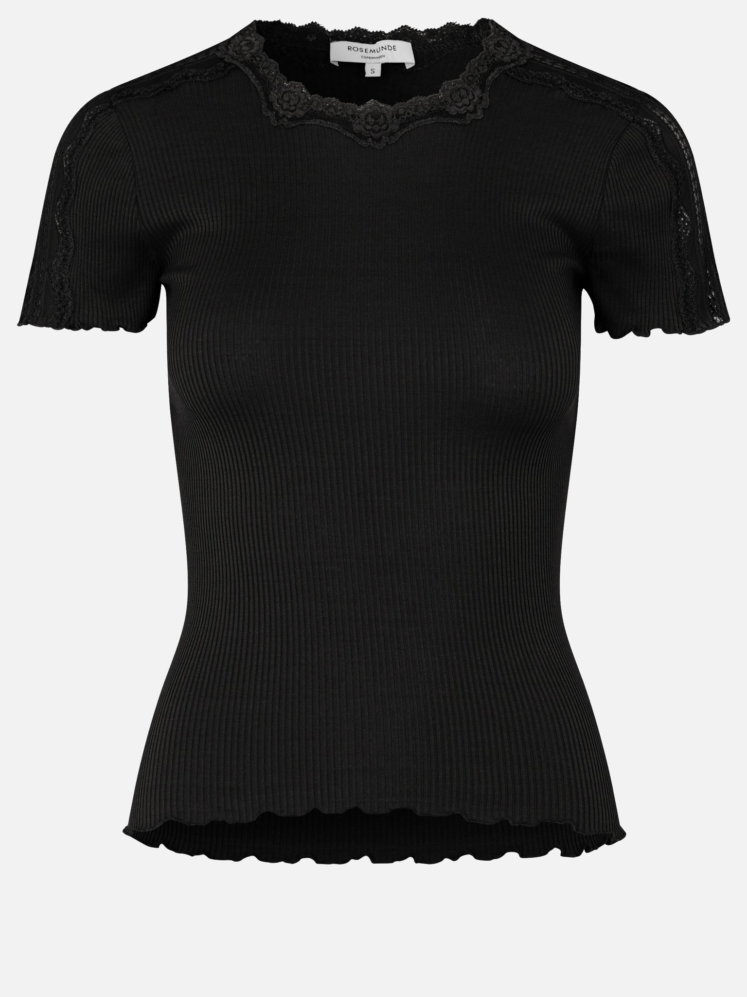 T-shirt with lace sleeves