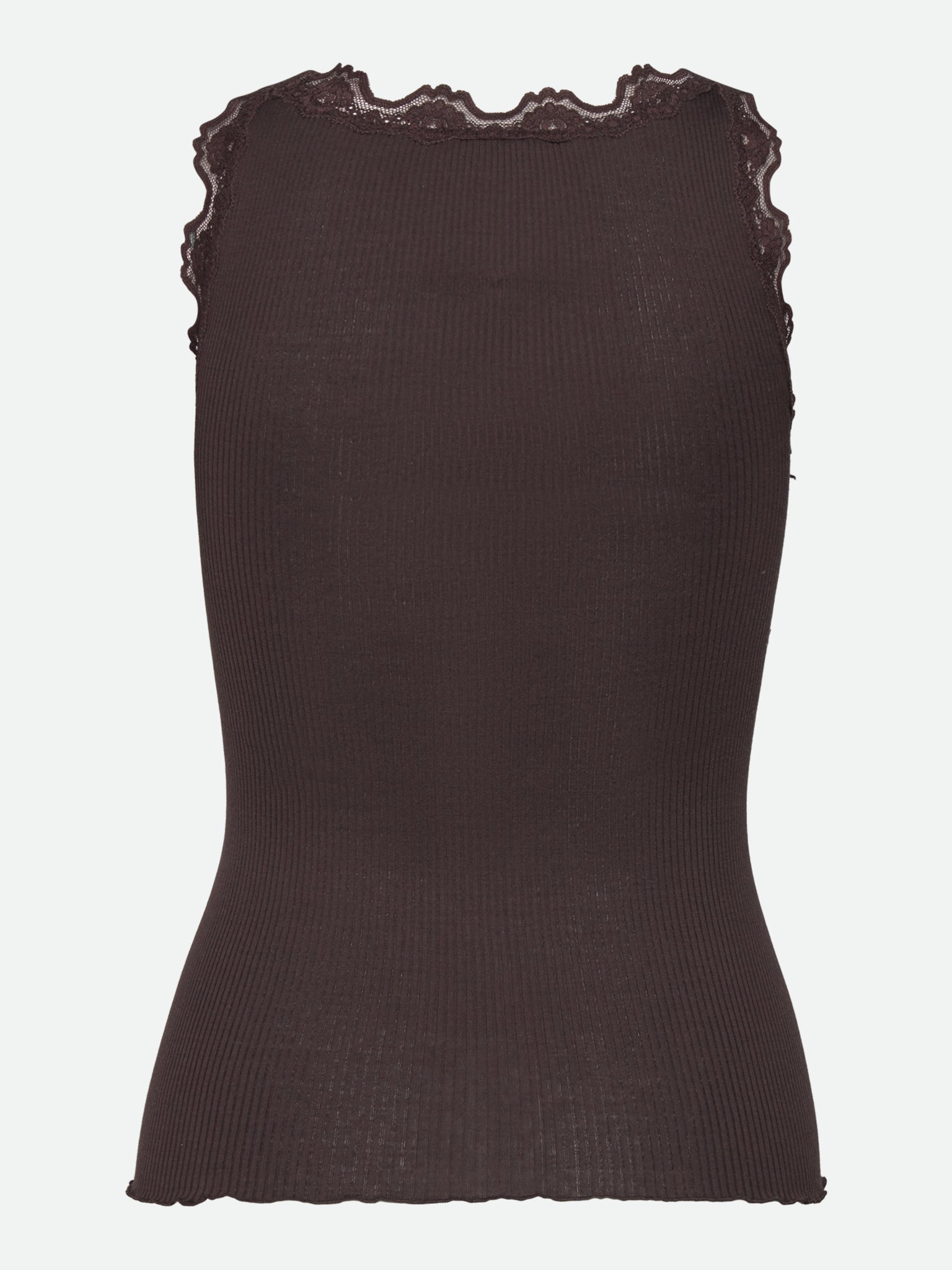 RWBabette Silk SL U-neck Long Lace Top