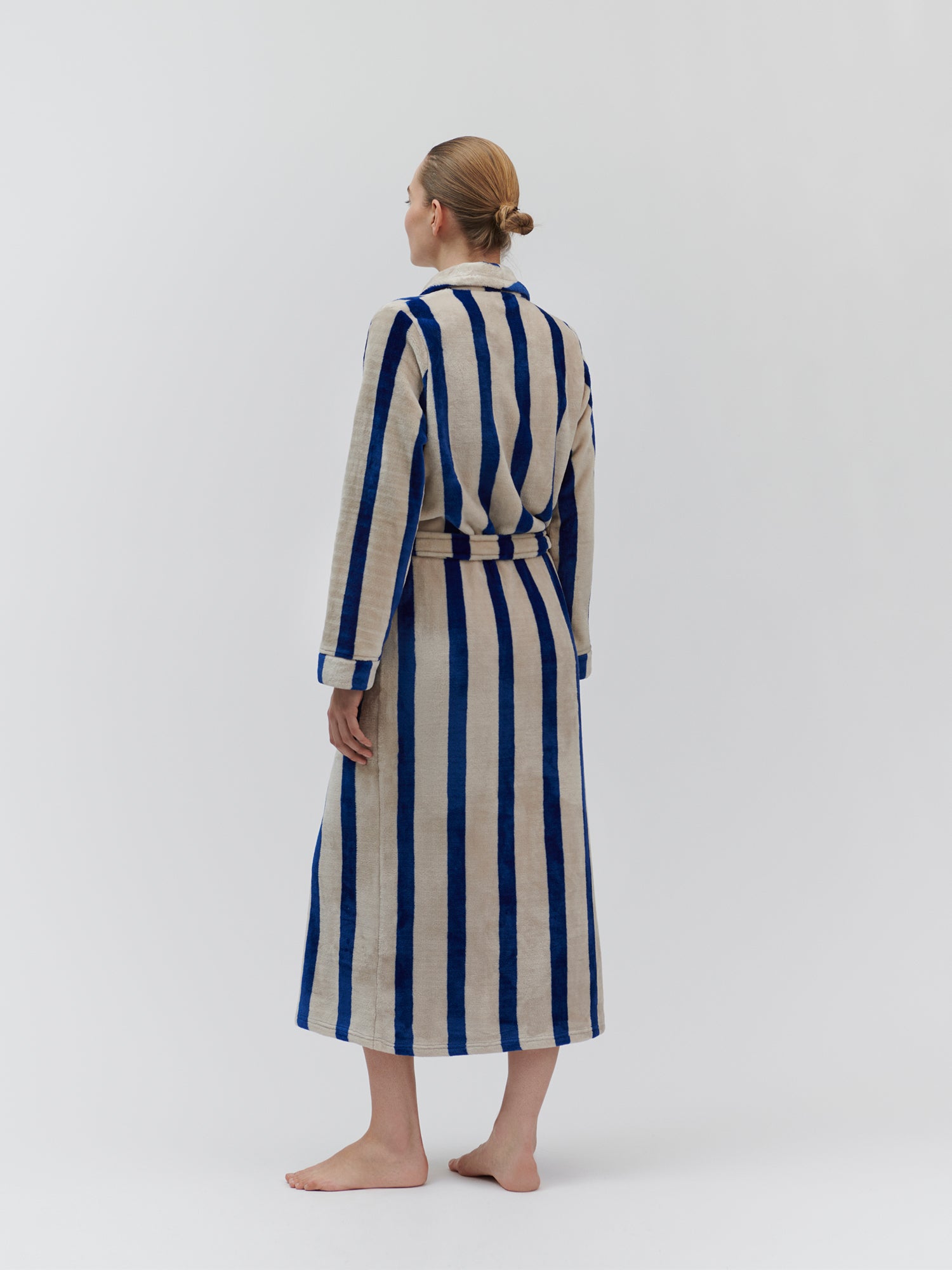 RWFleece robe stripe