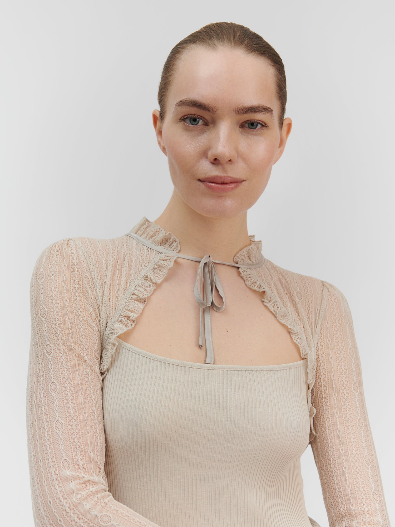 RWBeatha Silk Blouse with lace