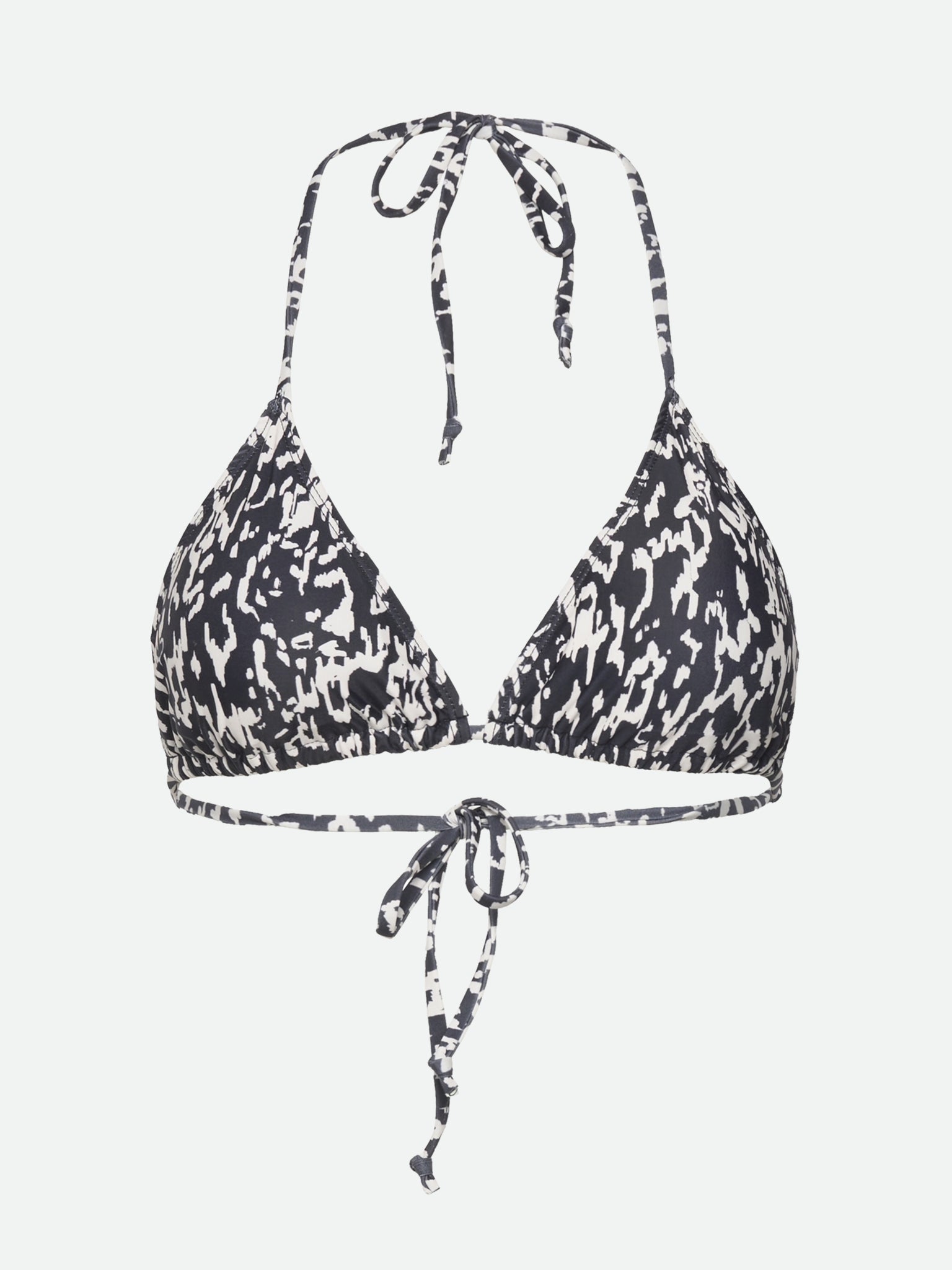 RWShiitake Bikini Top BIKINI TOP Rosemunde Woman XXS black abstract camo print