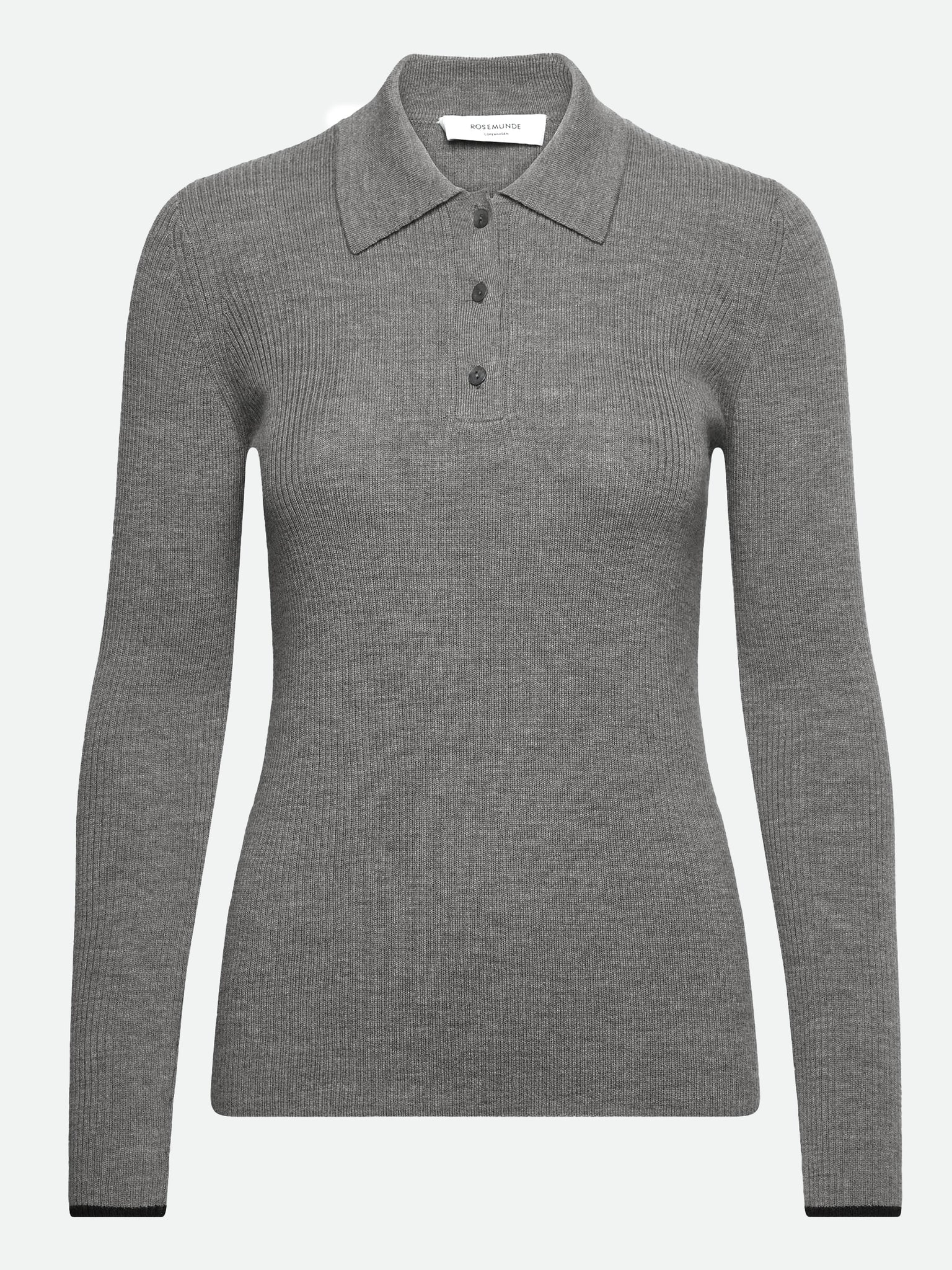 Long sleeve knit polo