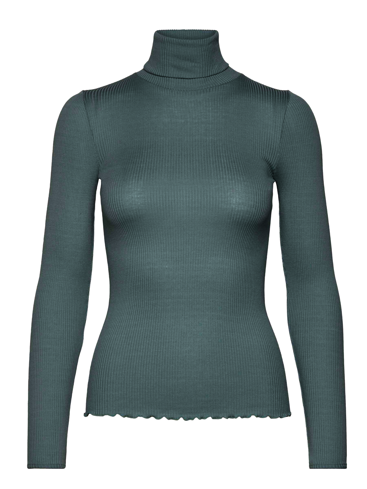 Silk t-shirt w/ roller neck T-shirt Rosemunde Woman XS sea moss