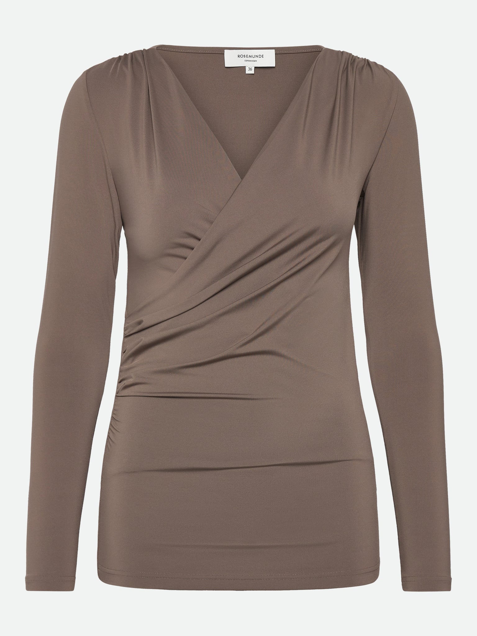 RWBillie LS V-Neck Wrap T-shirt T-SHIRT LS Rosemunde Woman 36 falcon