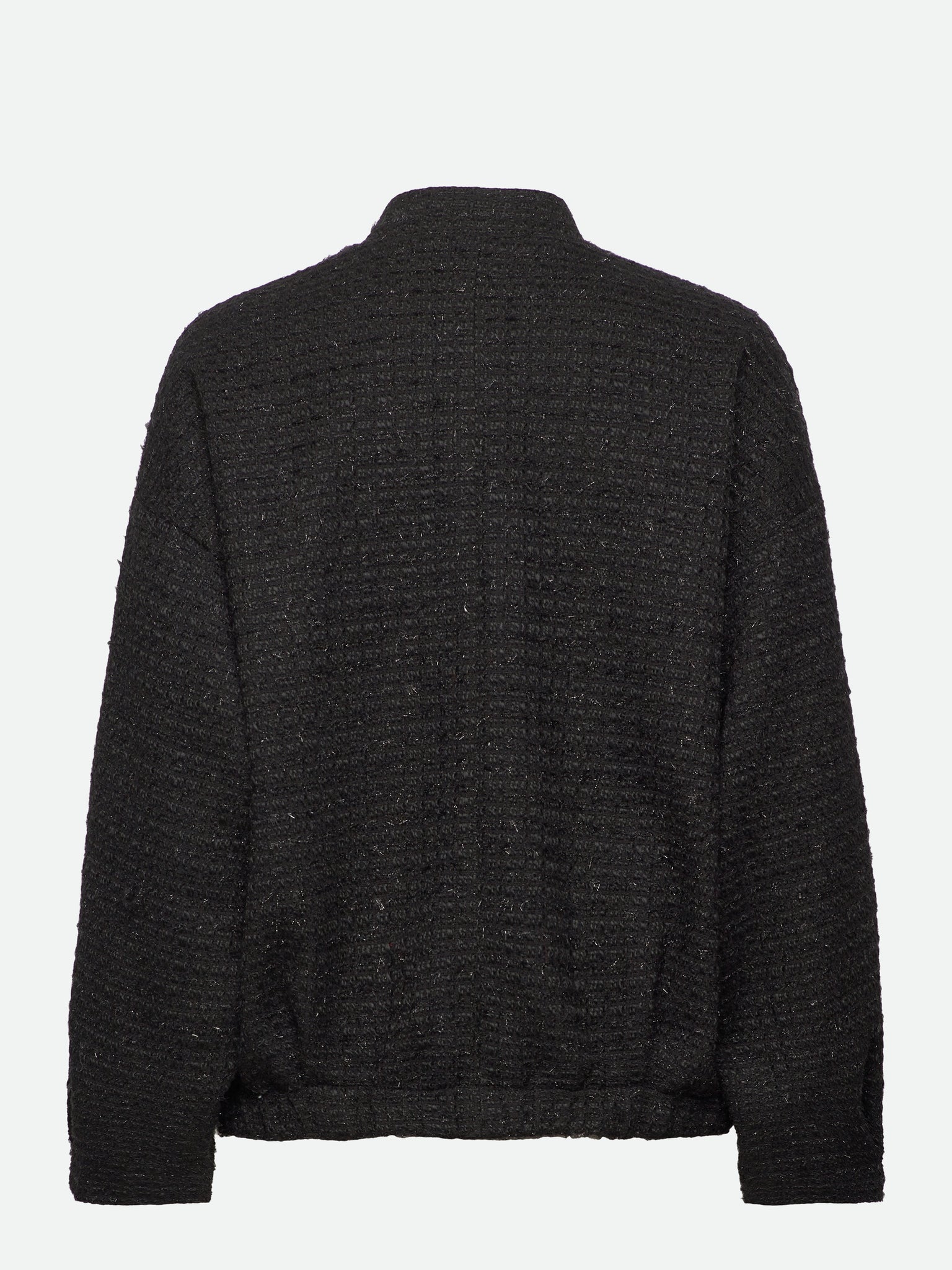 Bouclé bomber jacket