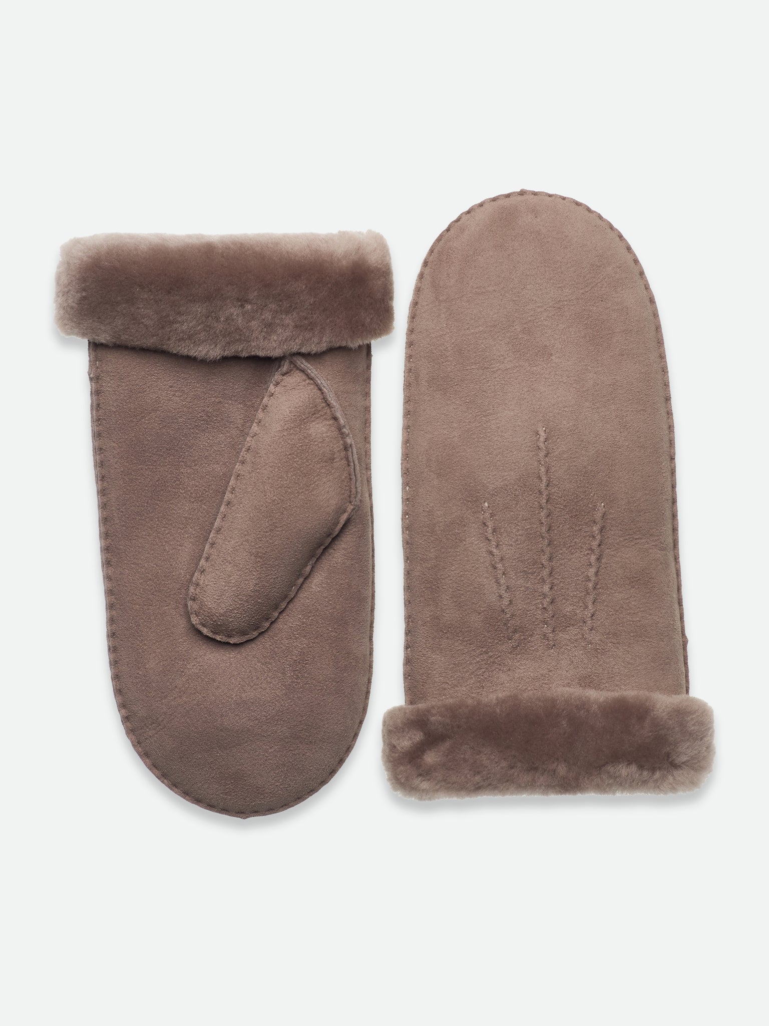 RHSydney Shearling Stitch Mittens GLOVES Rosemunde Woman XS/S elk brown