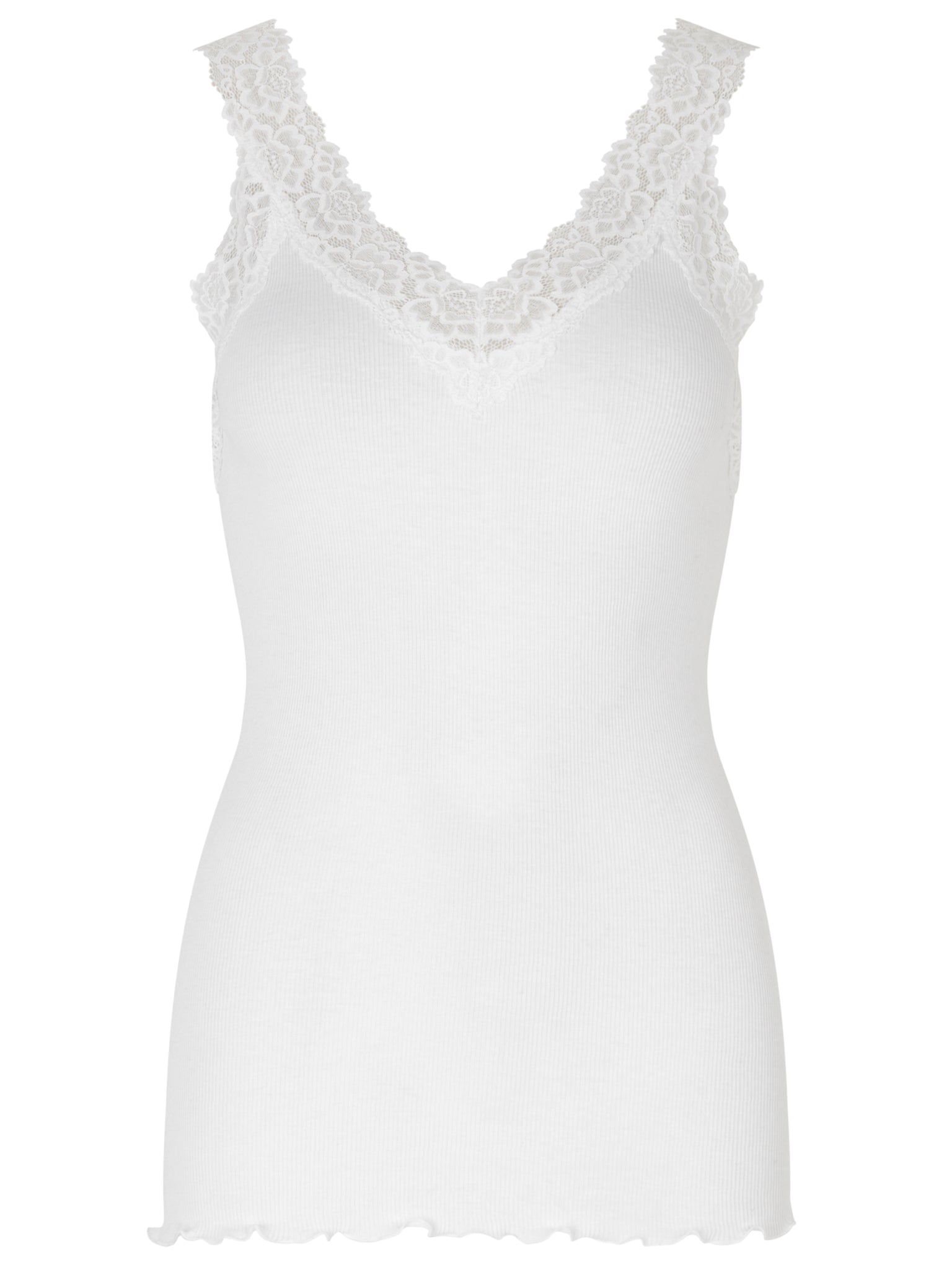RWBernadine Organic Cotton SL Lace To TOP Rosemunde Woman XS new white