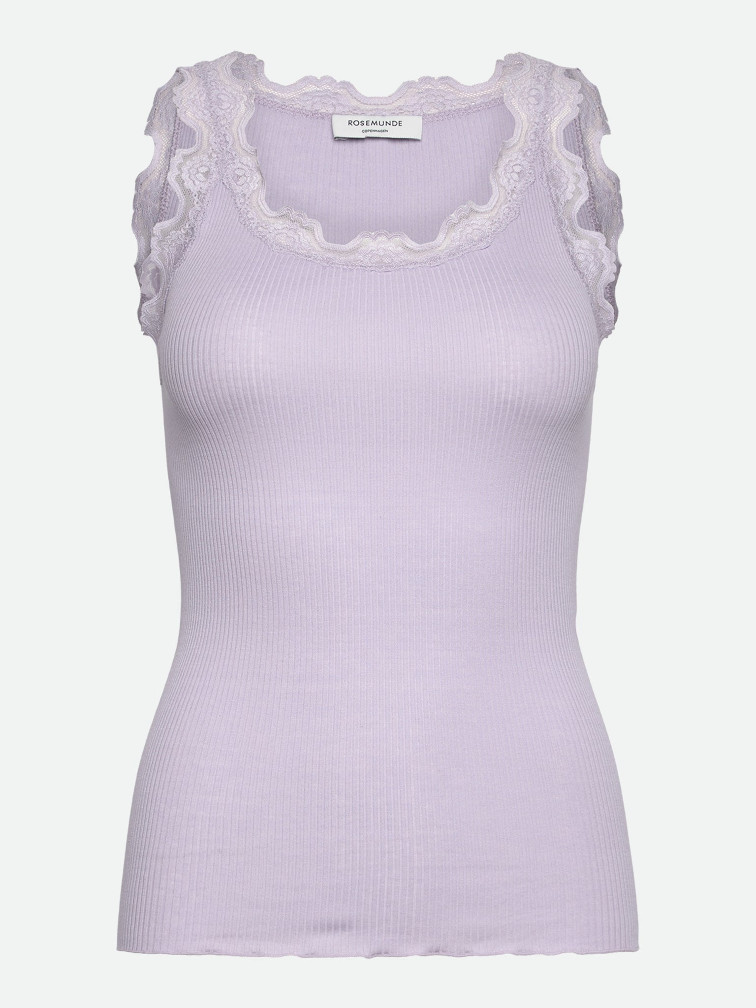 RWBabette Silk SL U-neck Long Lace Top
