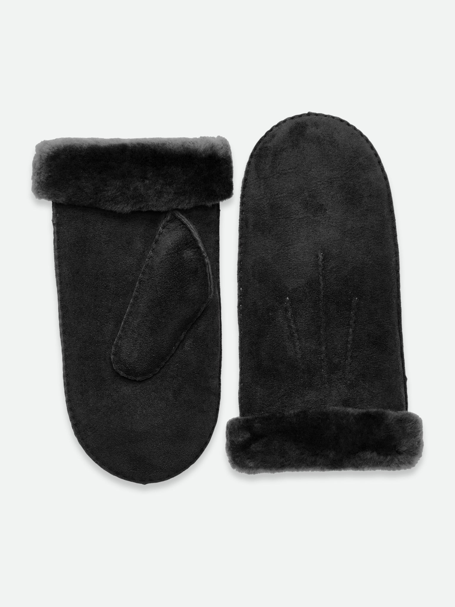 RHSydney Shearling Stitch Mittens GLOVES Rosemunde Woman XS/S black