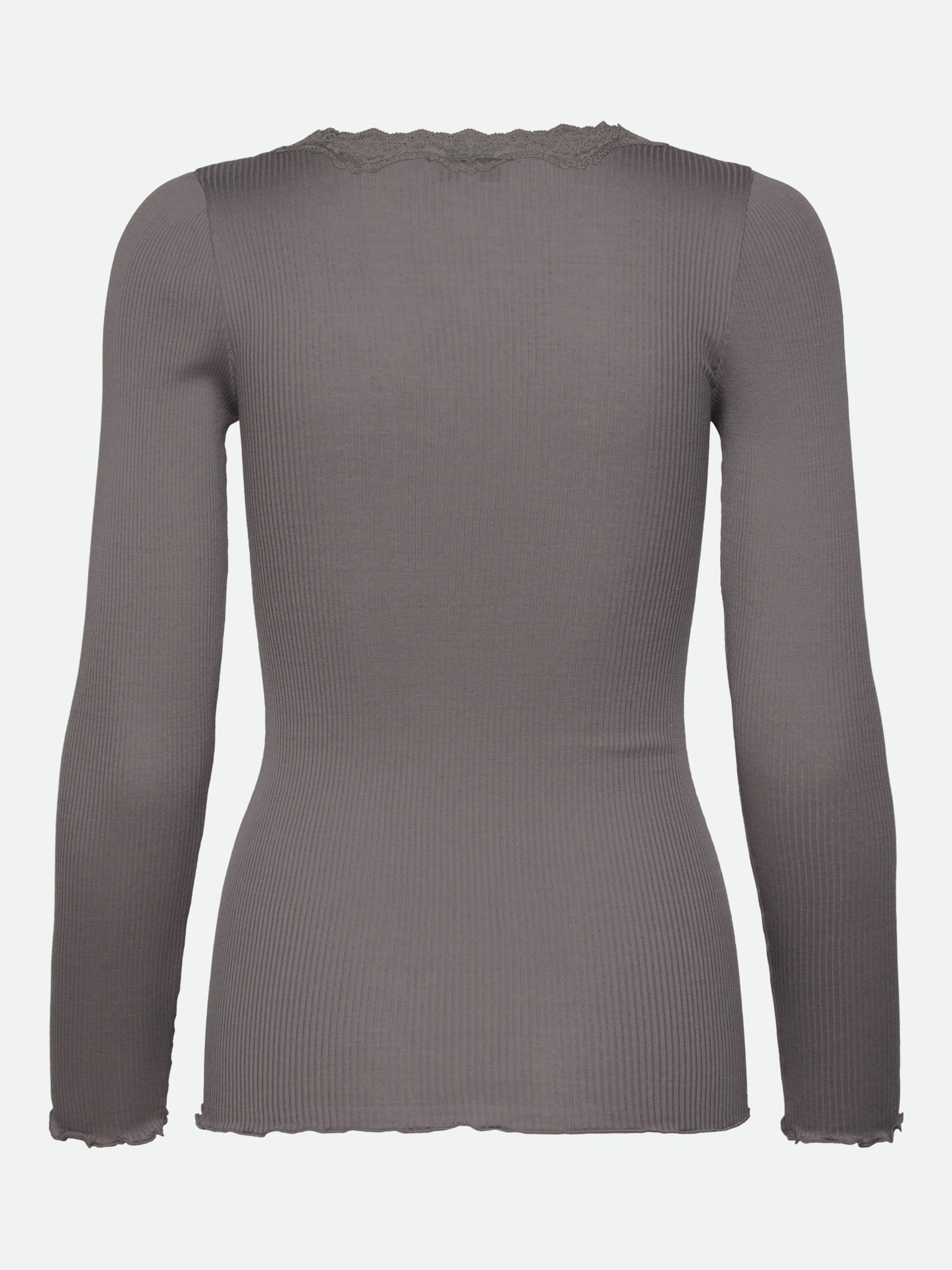 RWBabette Silk LS U-neck Lace T-shirt T-SHIRT LS Rosemunde Woman