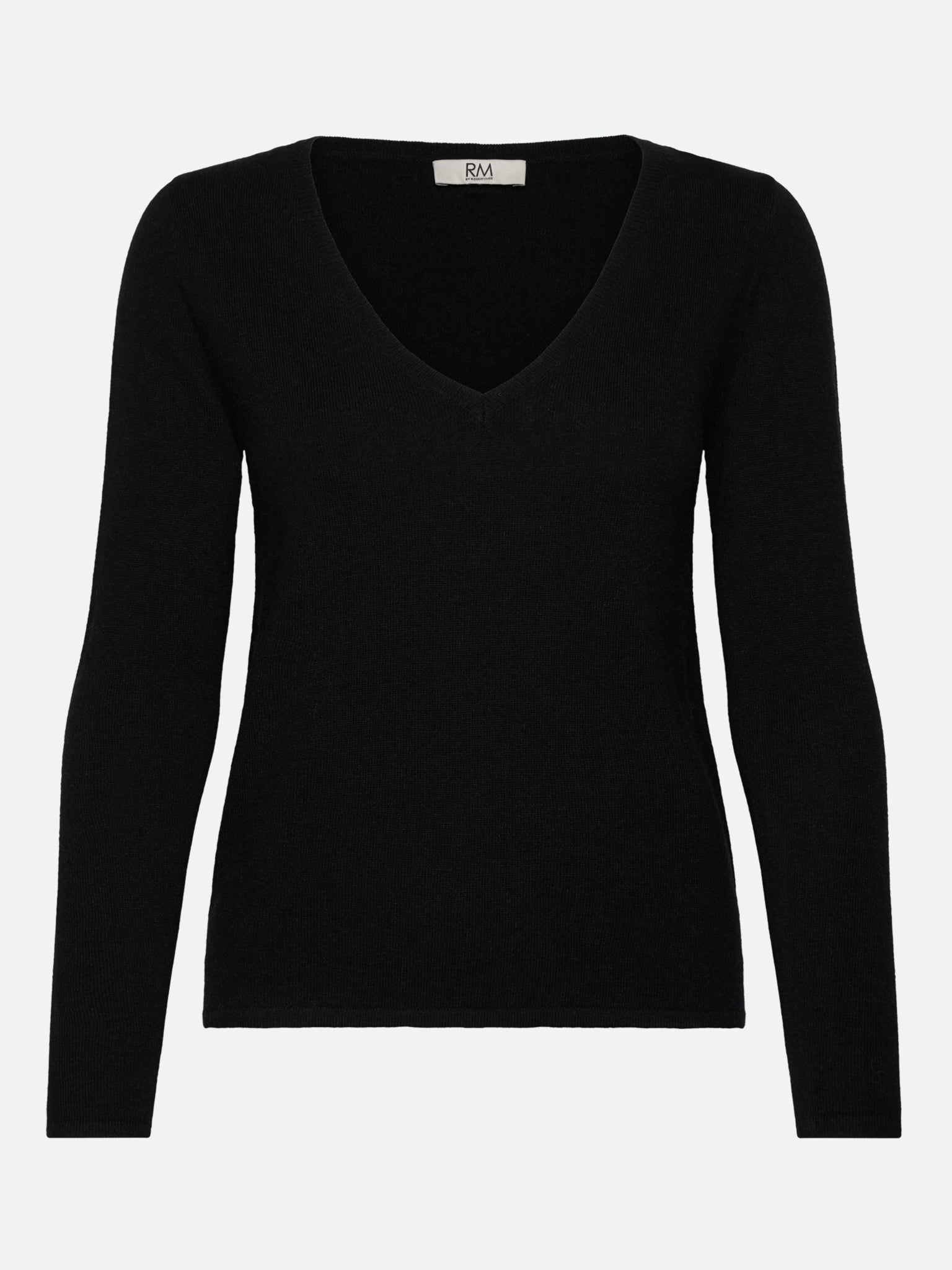 RMWSofia LS Regular V-neck Pullover Pullover Rosemunde Woman XS black