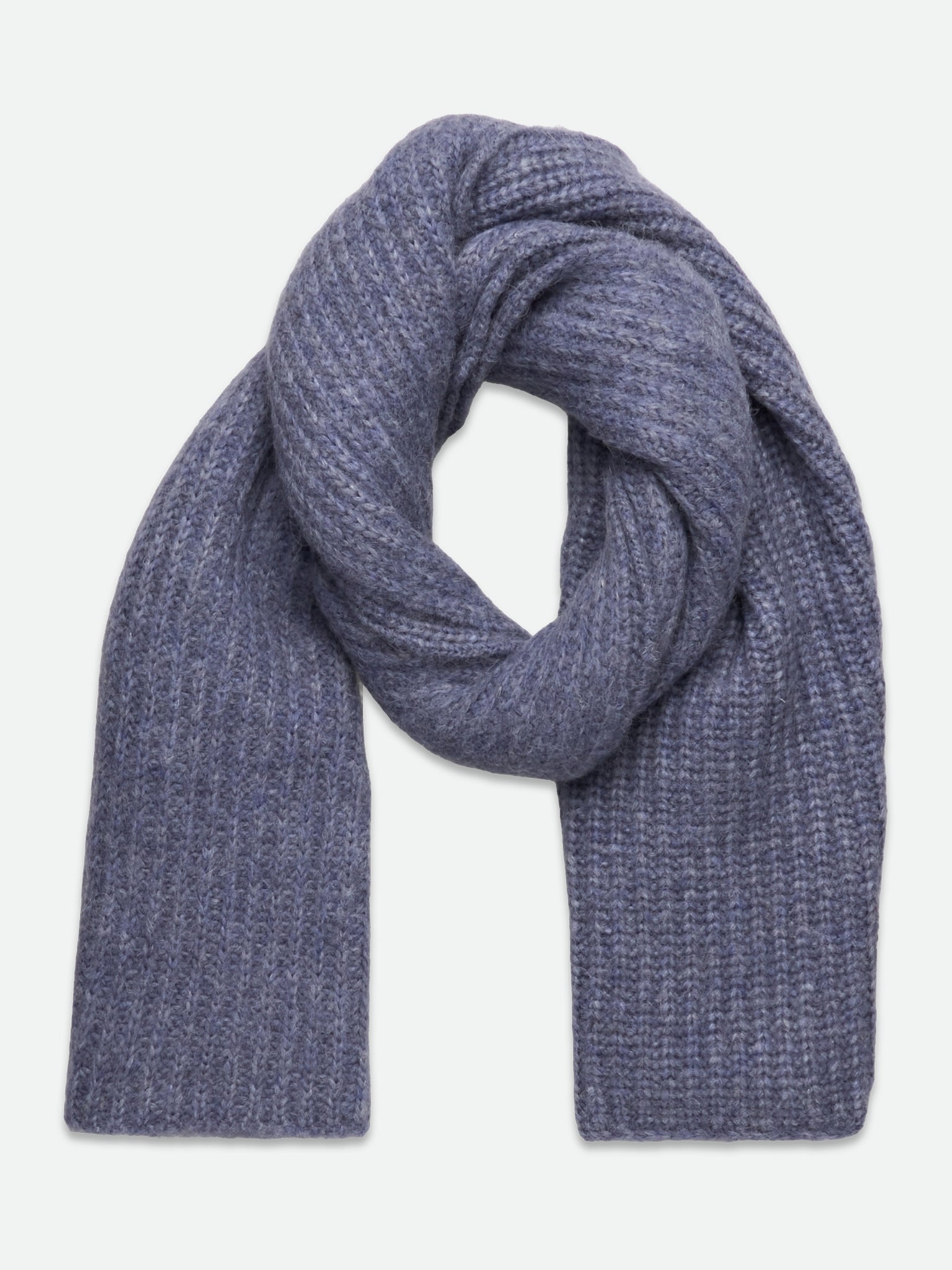 RWTulip Wool Blend Rib Knit Scarf SCARF Rosemunde Woman 0 infinity melange