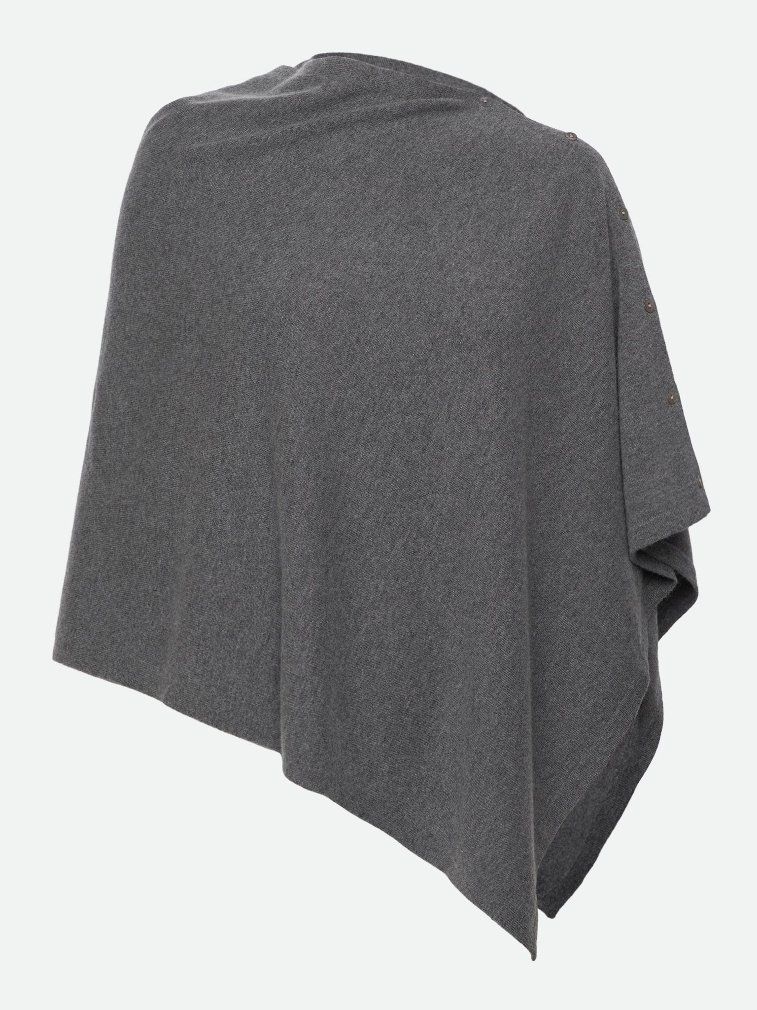 RWLaica Cashmere Poncho PULLOVER Rosemunde Woman 0 medium grey melange