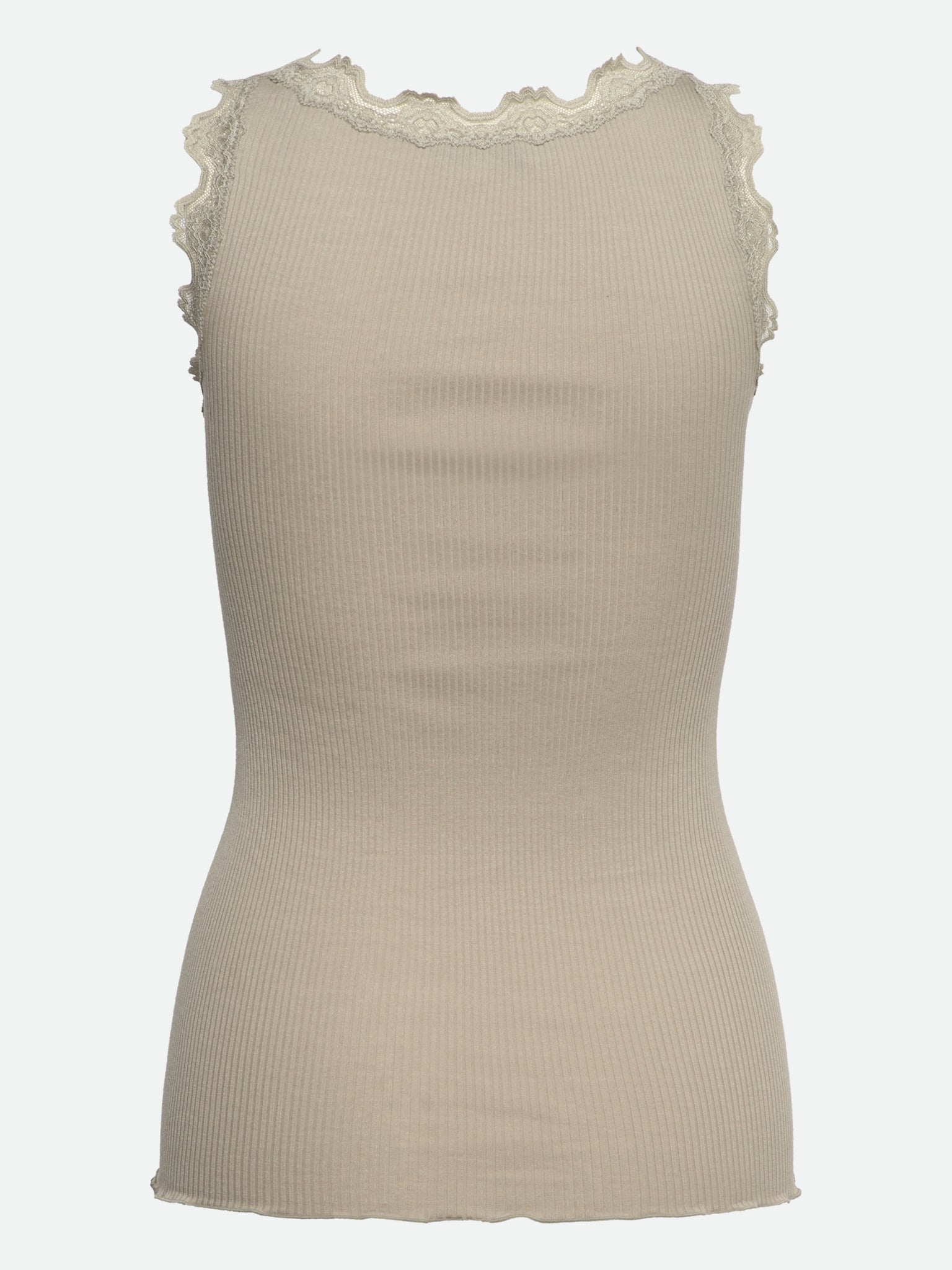 RWBabette Silk SL U-neck Long Lace Top