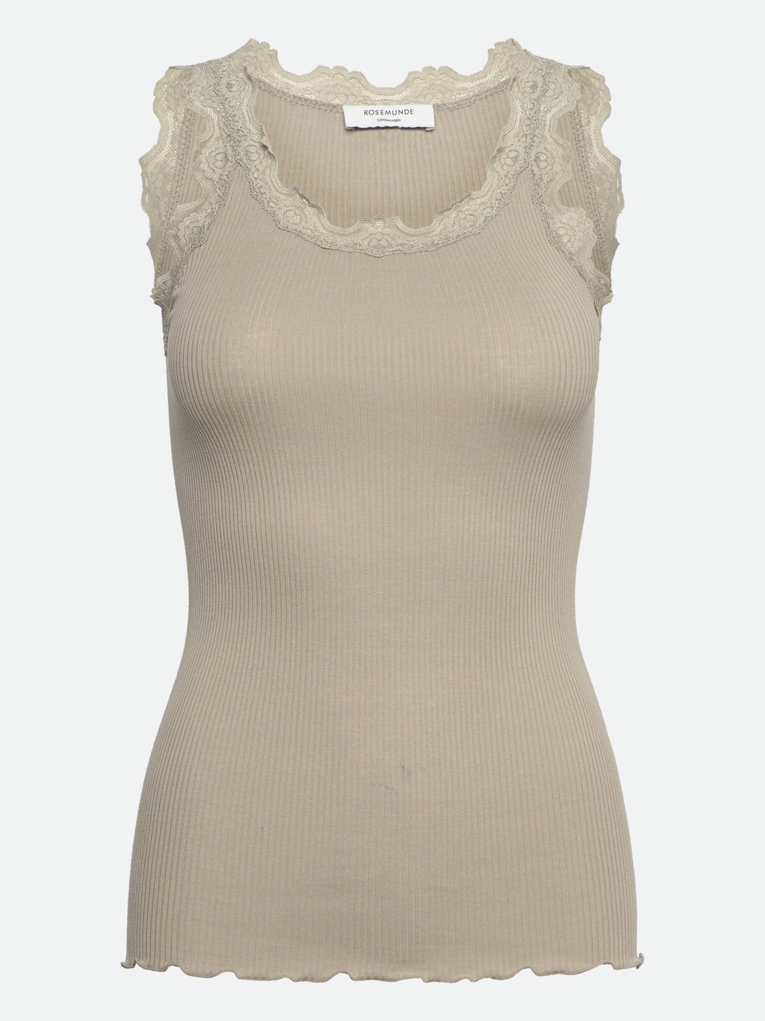 RWBabette Silk SL U-neck Long Lace Top