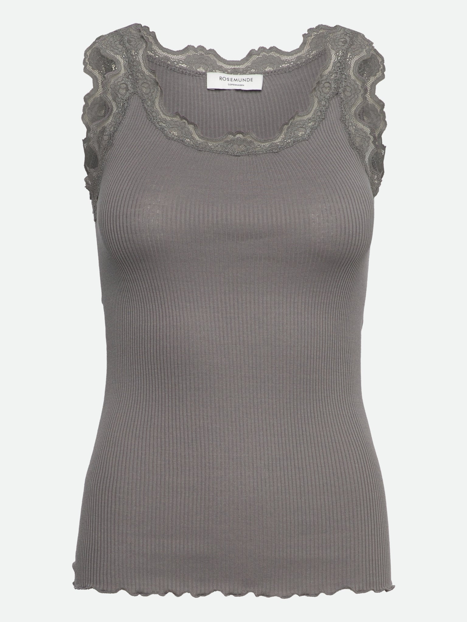 RWBabette Silk SL U-neck Long Lace Top