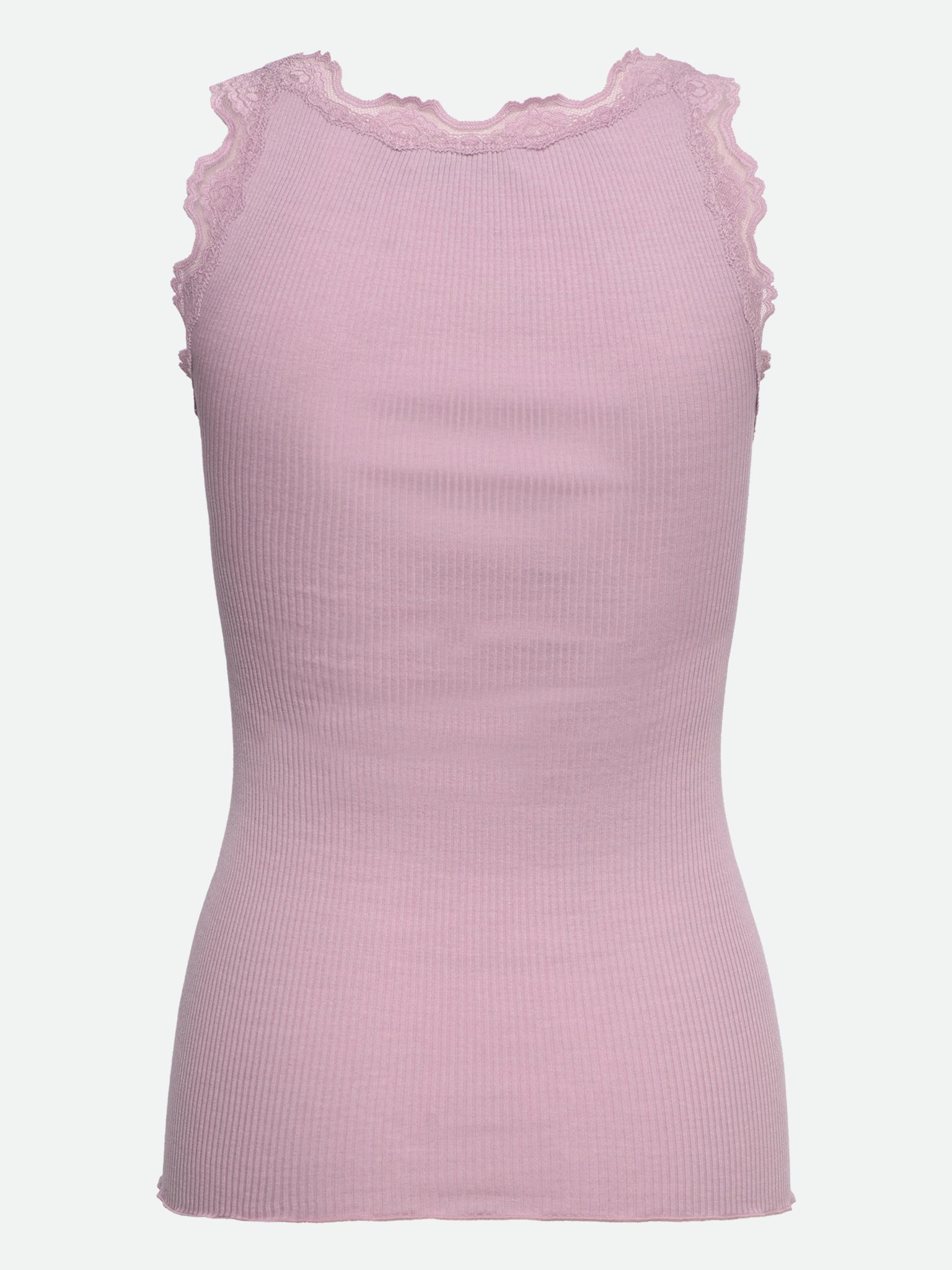 RWBabette Silk SL U-neck Long Lace Top