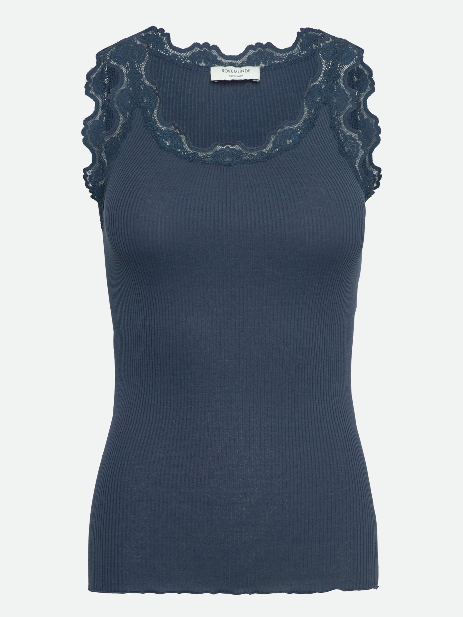 RWBabette Silk SL U-neck Long Lace Top