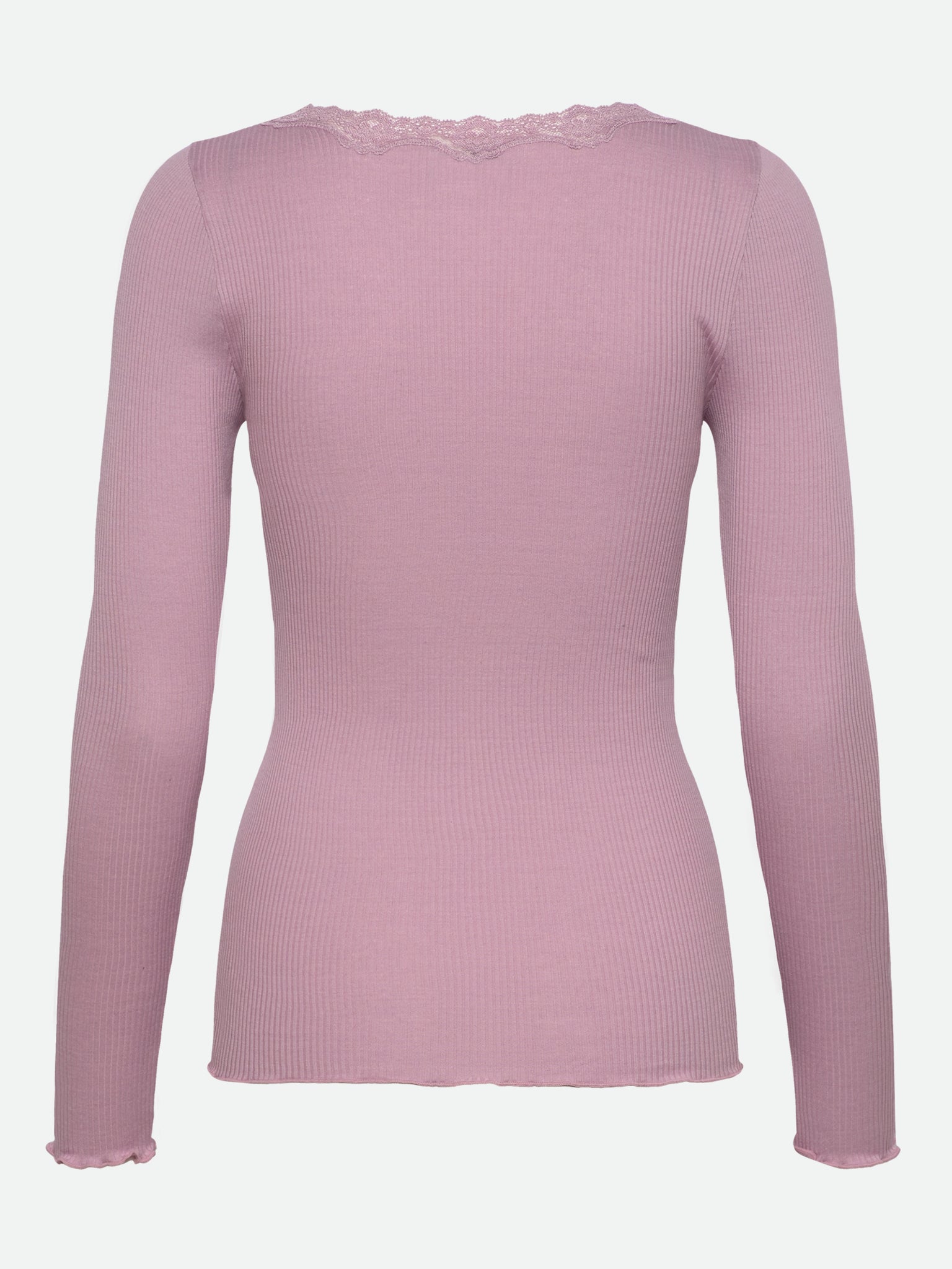 RWBabette Silk LS U-neck Lace T-shirt T-SHIRT LS Rosemunde Woman