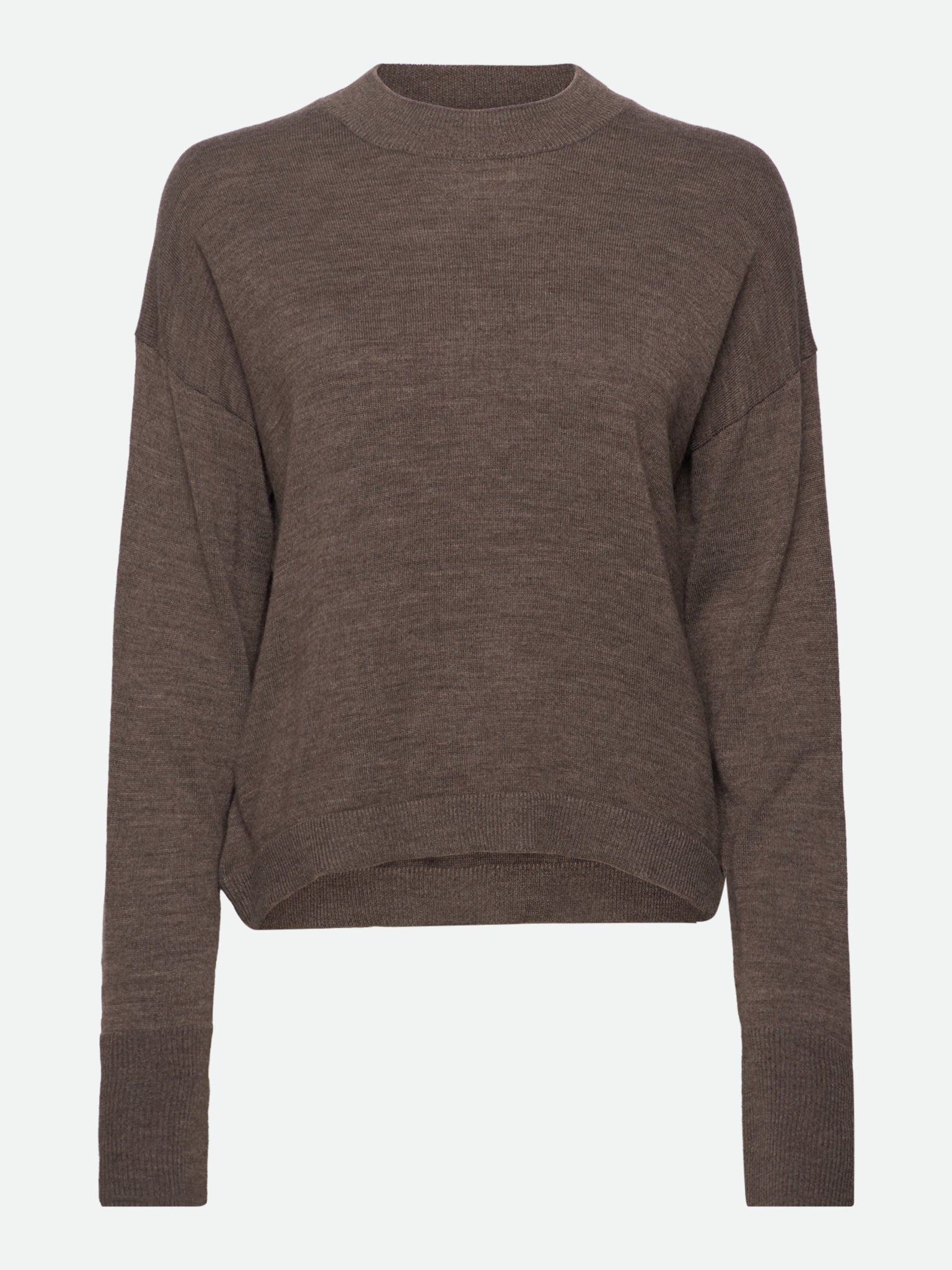RWValencia Merino Wool Longsleeve Pullover PULLOVER Rosemunde Woman XS smoke oak melange